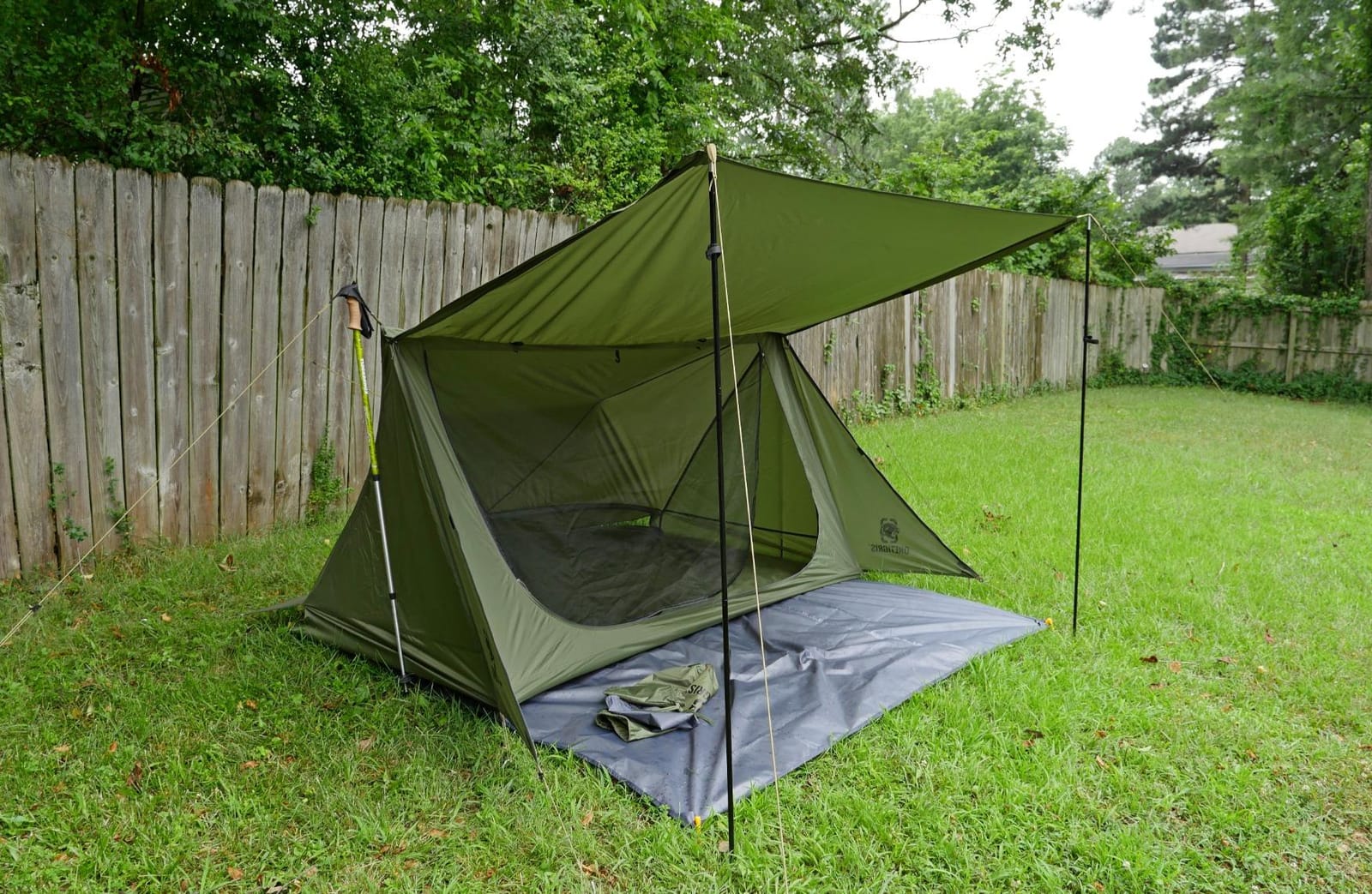 OneTigris Backwoods Bungalow Bushcraft Shelter 2.0, Ultralight Backpacking Tent with Porch for Camping Hiking Backpacking Motorcycle Kayak Bushcrafters customer photo 1