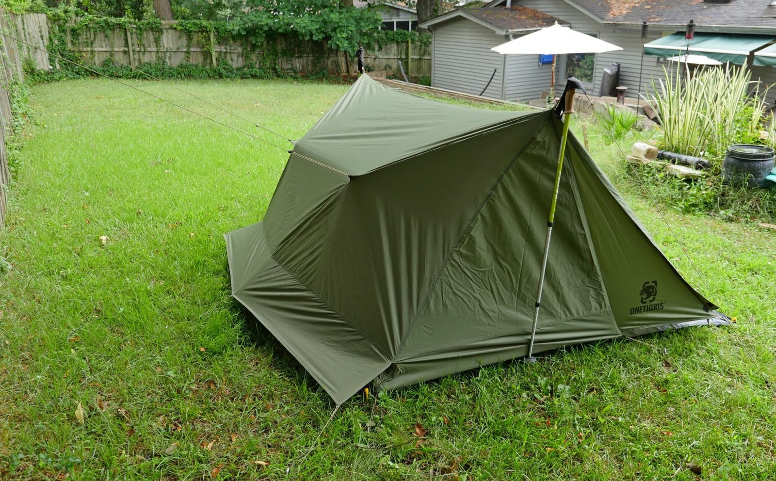 OneTigris Backwoods Bungalow Bushcraft Shelter 2.0, Ultralight Backpacking Tent with Porch for Camping Hiking Backpacking Motorcycle Kayak Bushcrafters customer photo 2