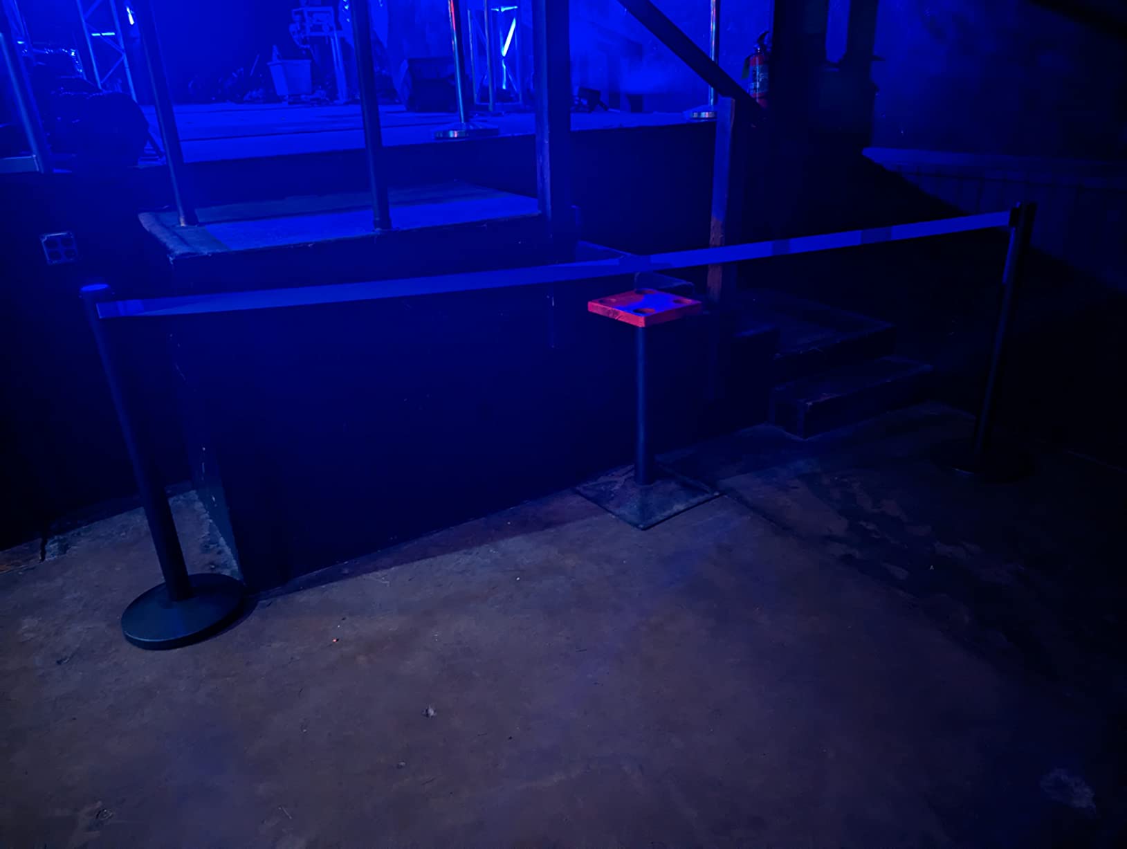 Crowd Control Warehouse Retractable Belt Stanchions, 2-Pack, 11 Ft Black | Heavy-duty Barriers with 40 in Steel Posts, Concrete Bases, Safety Locks, Slow Retraction and 4-way Cassette. Series RBB-100 customer photo 1