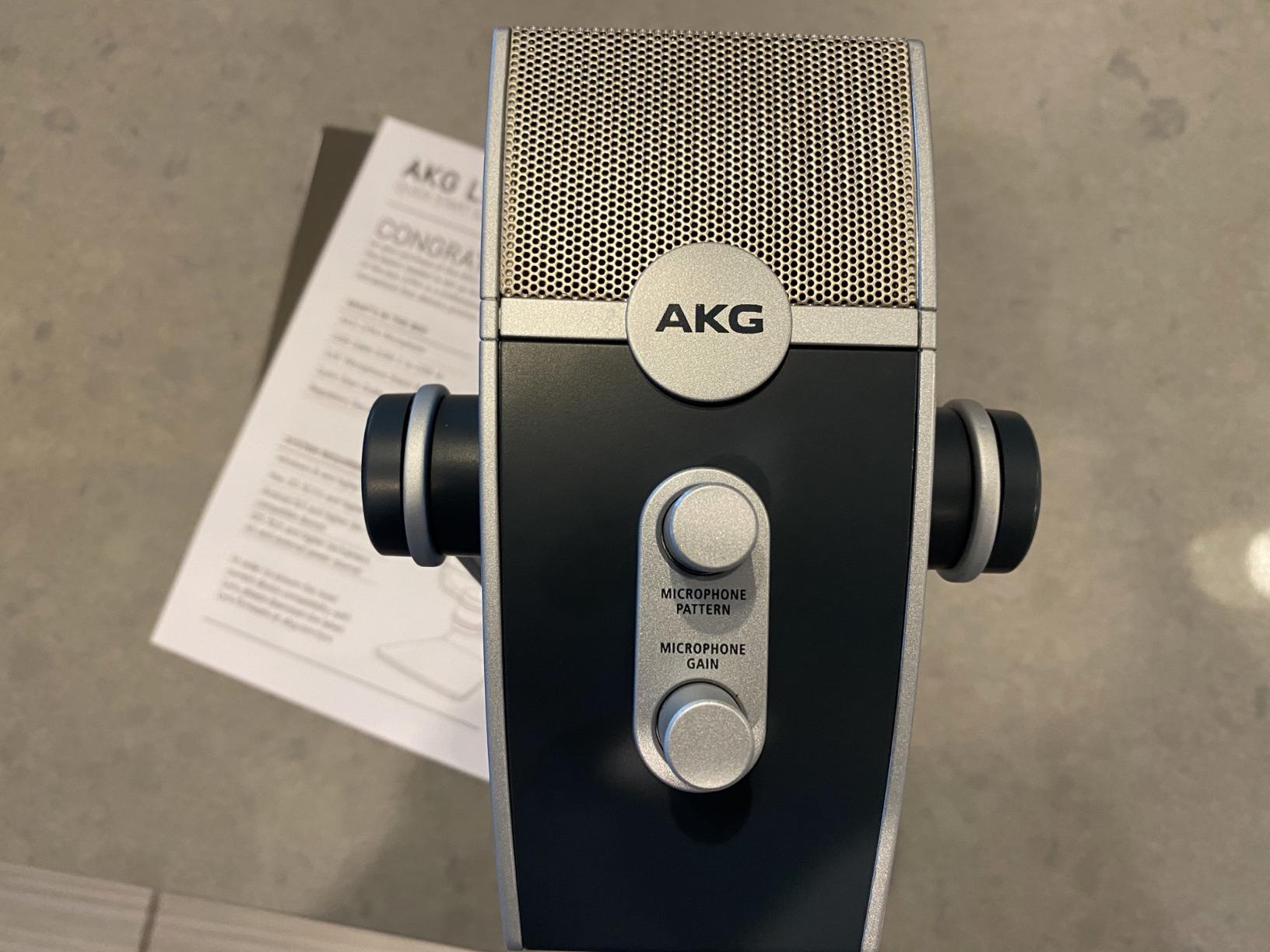 AKG Pro Audio Lyra Ultra-HD USB C Microphone for Recording, Streaming, Gaming, Podcasting, ASMR on PC and Mac, Condenser Mic for Laptop or Computer, Adjustable Stand, Plug and Play - Blue and Silver customer photo 1