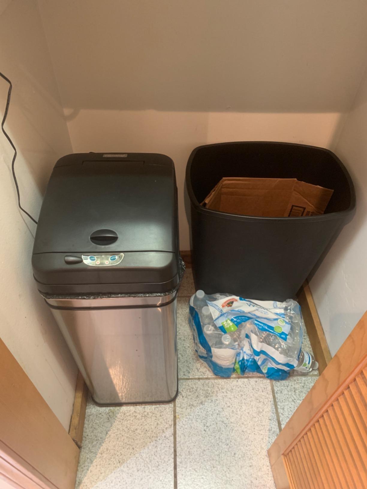 iTouchless 13 Gallon / 50 Liter Sensor Dog Proof Trash Can with Odor Filter customer photo 1