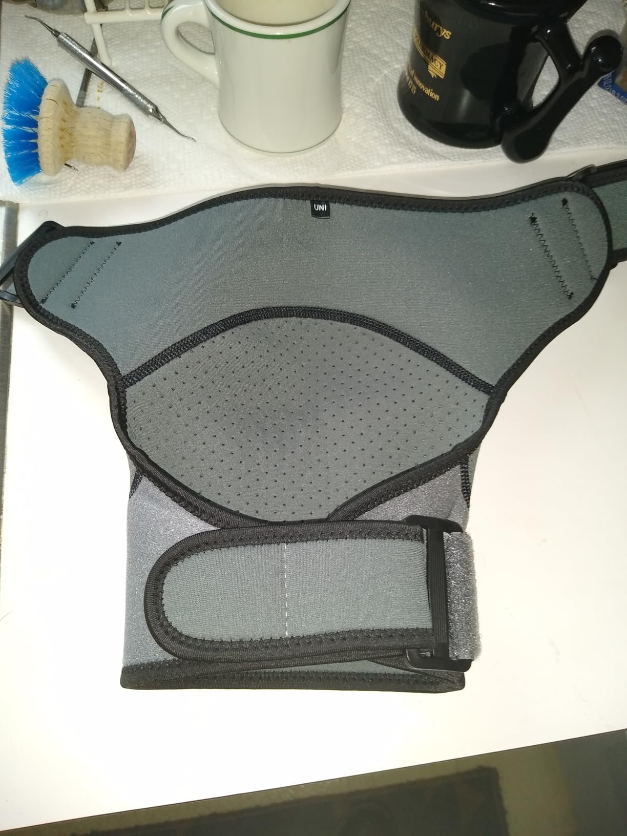 Sparthos Rotator Cuff Shoulder Brace for Women & Men - Support - Gray-UNI | Compression Sleeve, Pain Relief, Adjustable Strap, Fits Left or Right Arm customer photo 1