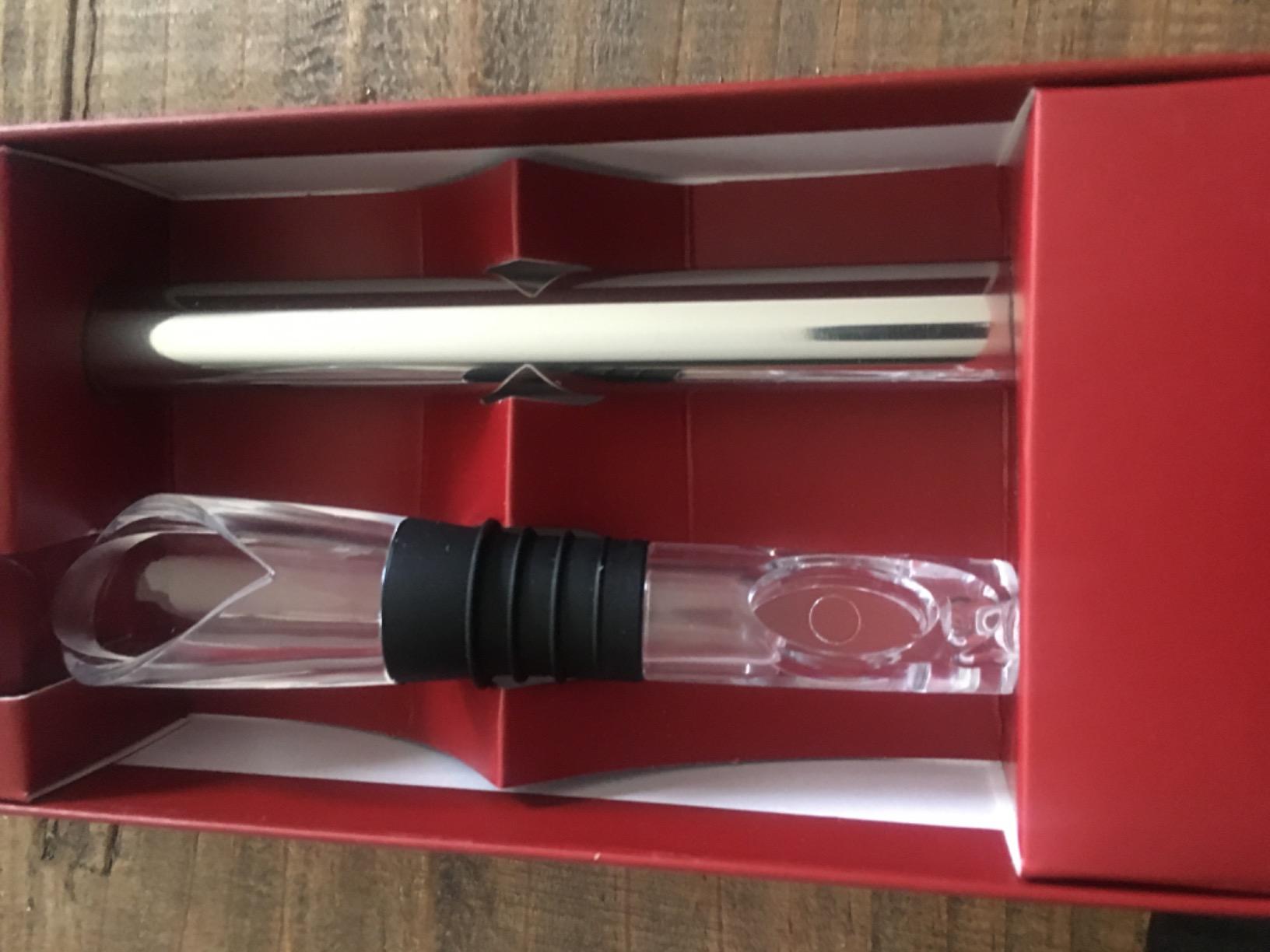 YouYah Wine Chiller Stick 3-in-1 Stainless Steel Wine Bottle Cooler Stick, Rapid Iceless Wine Chilling Rod with Aerator and Pourer, Wine Gift customer photo 1