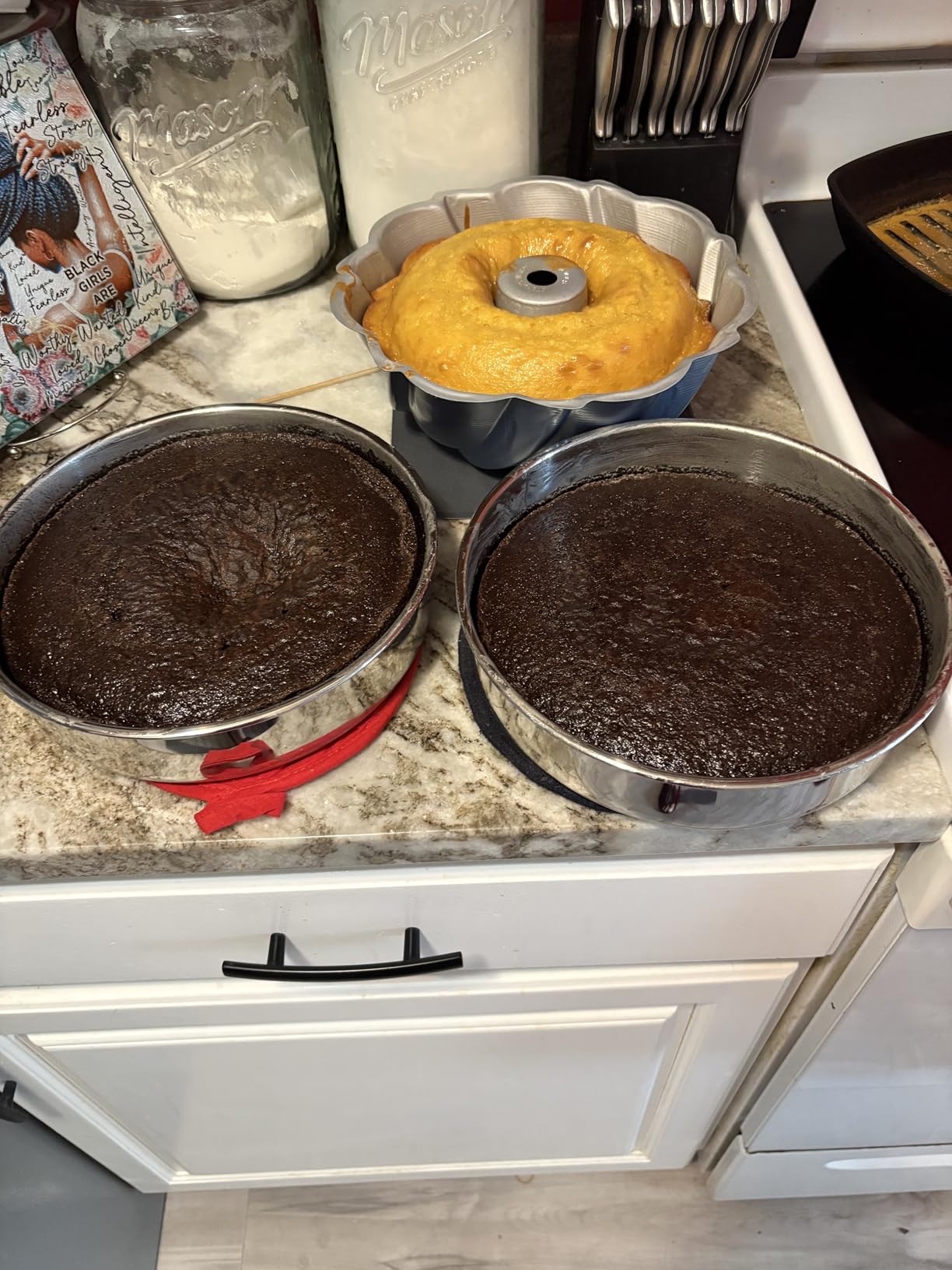 E-far 8 Inch Cake Pan Set of 3, Stainless Steel customer photo 1