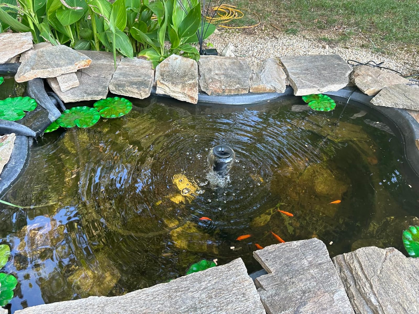 VIVOHOME 530GPH 42W All-in-One Pond Filter Pump Fountain System Kits | Multi-Stage Filtration, 33ft Power Cord, Waterfalls, Outdoor Water Features, Ponds Up to 920gallons customer photo 1