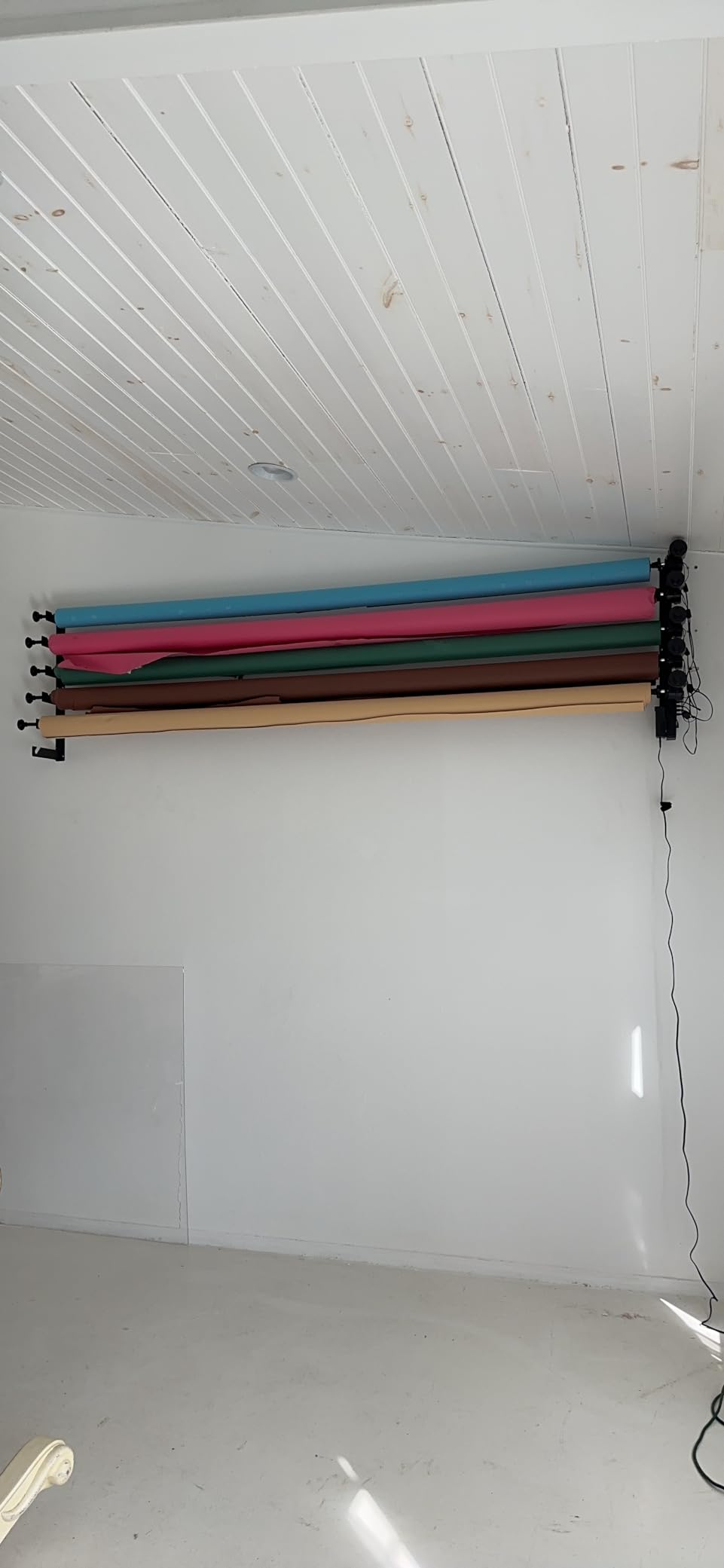 6 Roller Motorized Electric Wall Ceiling Mount Background Support System with Remote customer photo 2