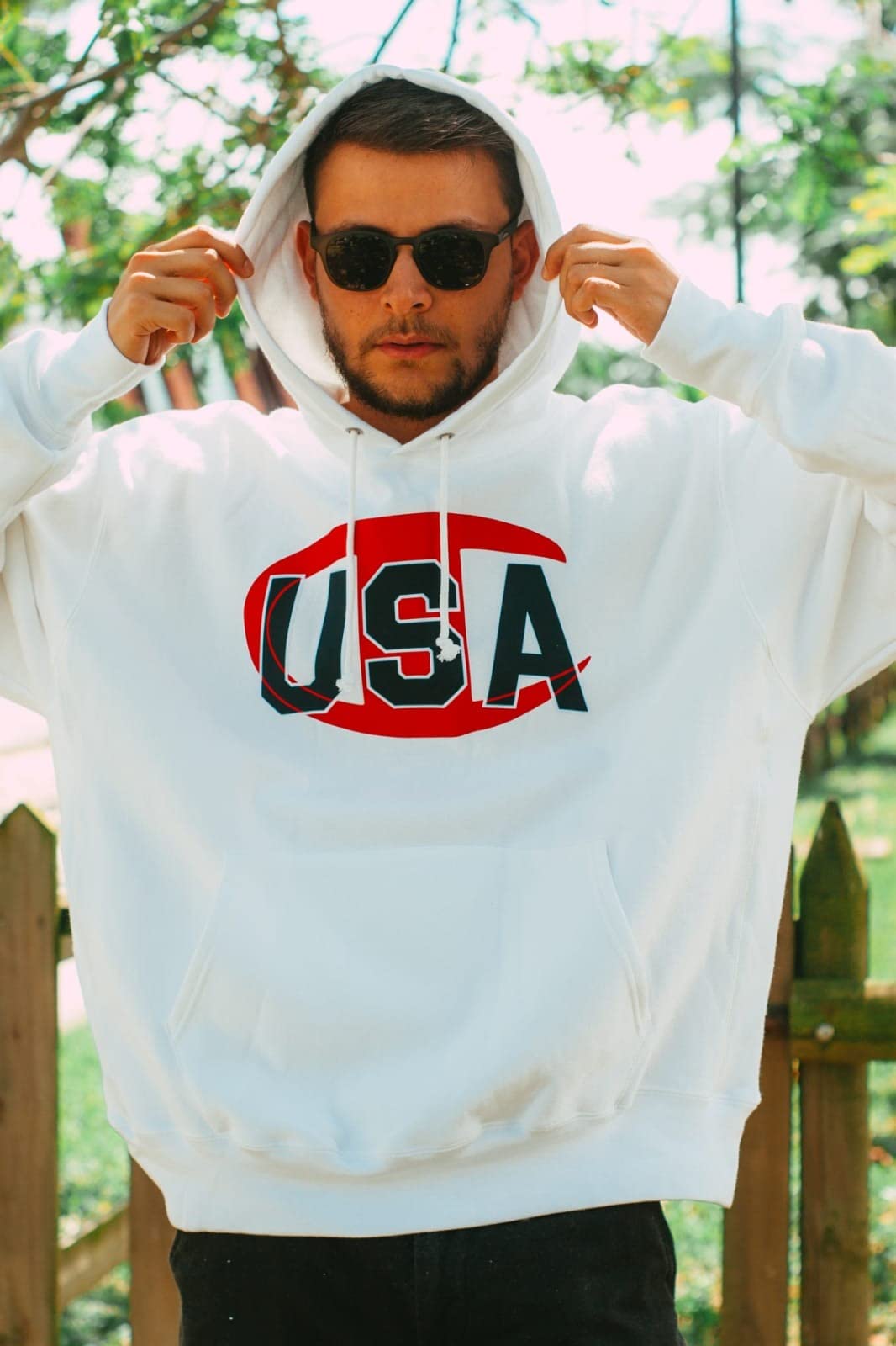 Champion Men's Reverse Weave Hoodie, Amazon USA Exclusive customer photo 2