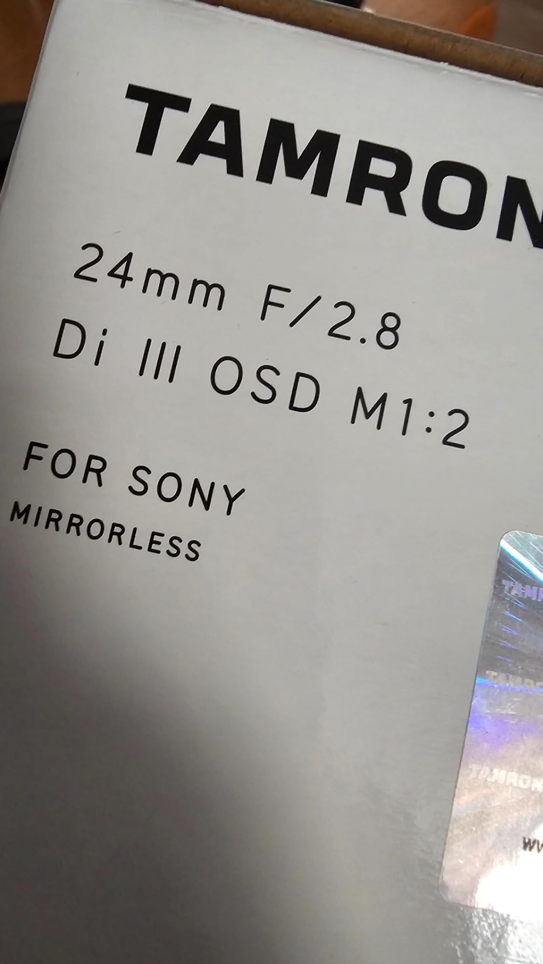 Tamron 24mm F/2.8 Di III OSD M1:2 Lens for Sony Full Frame/APS-C E-Mount Mirrorless Camera customer photo 2