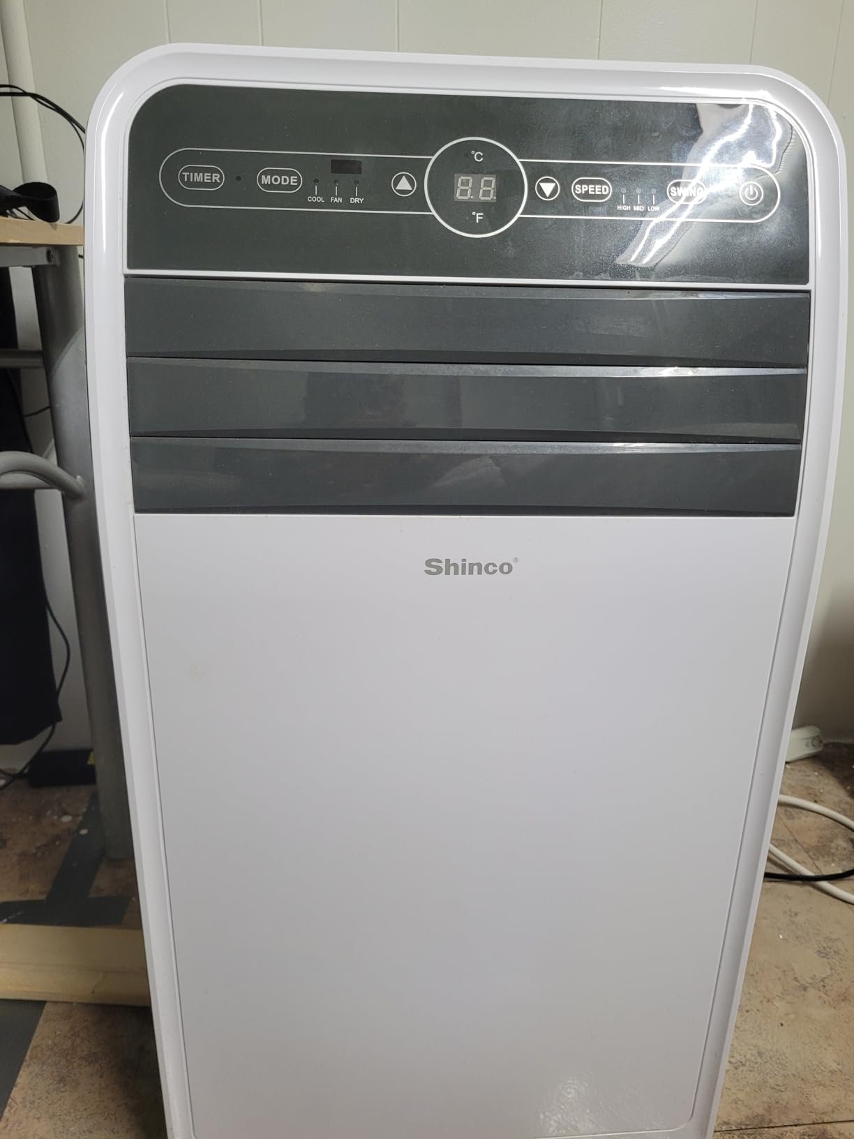 Shinco 12,000 BTU（7,500 BTU SACC) Portable Air Conditioner, Portable AC Unit with Built-in Cool, Dehumidifier&Fan Modes for Room up to 450 sq.ft, with Remote Control, 24 Hour Timer, Installation Kit customer photo 1