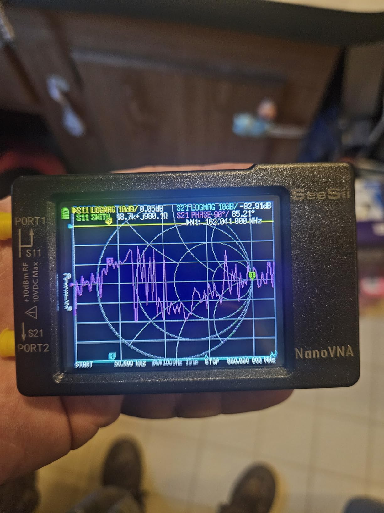 SEESII NanoVNA-H Vector Network Analyzer 9KHz-1.5GHz customer photo 2