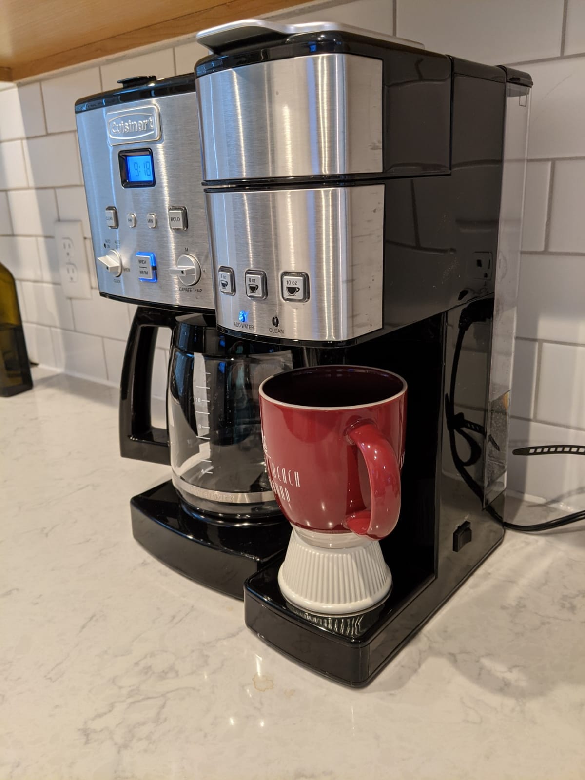 Cuisinart SS-15W Maker Coffee Center 12-Cup Coffeemaker and Single-Serve Brewer, White Stainless Steel customer photo 1