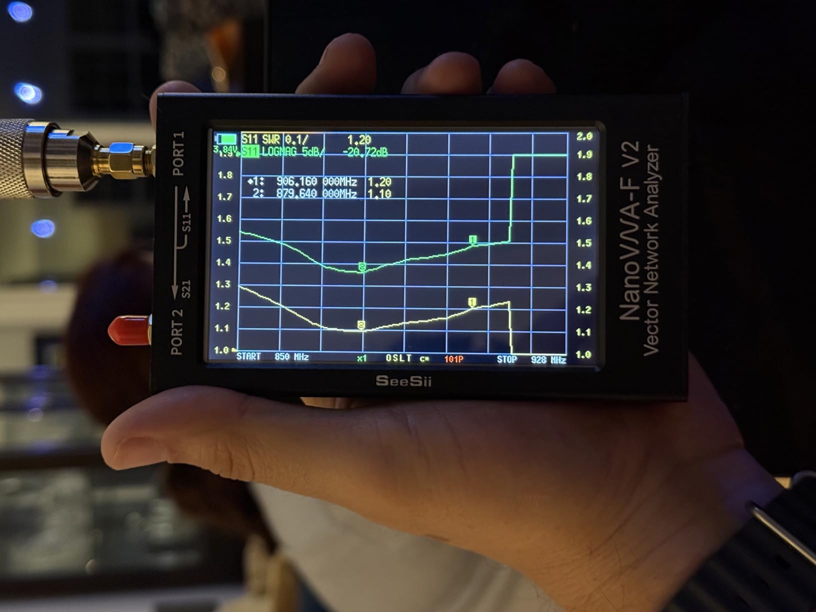 SEESII NanoVNA-F V2 Vector Network Analyzer 50kHz-3GHz customer photo 1