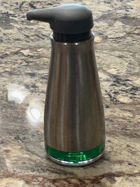 OXO Good Grips Stainless Steel Countertop Soap Dispenser | Refillable Soap Dispenser, Rust-Resistant Stainless Steel, Weighted Pump, Kitchen Sink Or Bathroom Counter Use customer photo 1