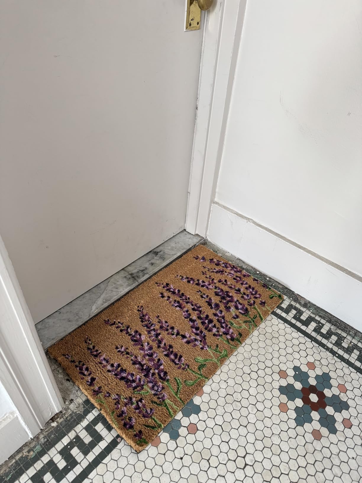 Juvale Bless This Home and All Who Enter Door Mat - Welcome Coco Coir Door Mat for Front Entrance (17x30in) customer photo 1