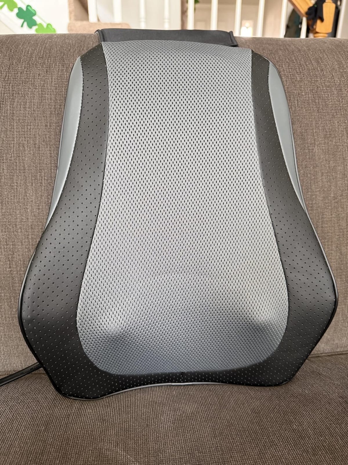 Snailax Back Massager with Heat, Shiatsu Massage Seat Cushion, 8 Flexible Nodes Massage for Full Back Massage Chair Pad, Chair Massager for Office, Home Use customer photo 1