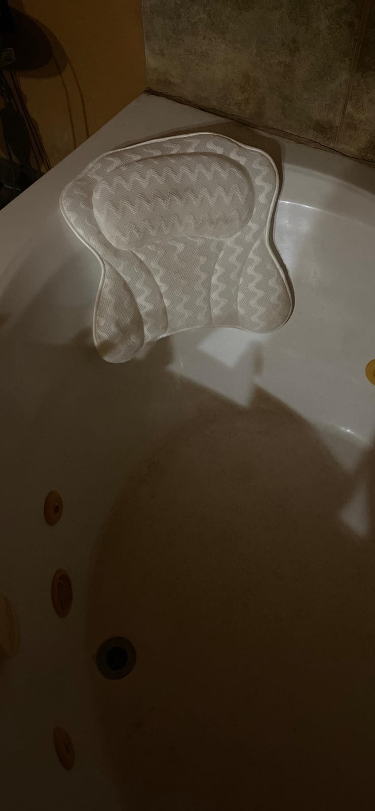 Bath Pillow for Tub, Luxury Spa Bathtub Head & Neck Cushion, Large Mesh | Breathable 3D mesh with strong suction cups provides ergonomic head, neck, shoulder & body support for a relaxing spa soak customer photo 2
