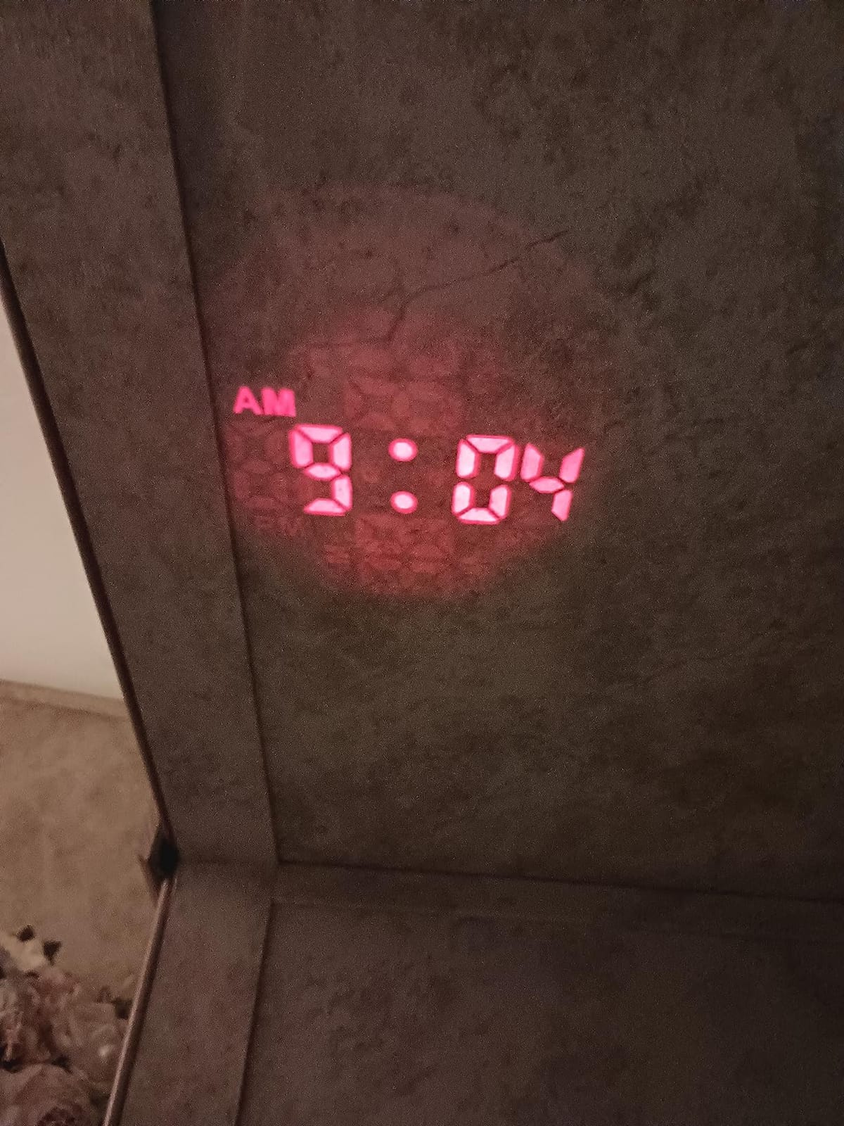 SMARTRO Digital Projection Alarm Clock for Bedrooms with Indoor Thermometer customer photo 1