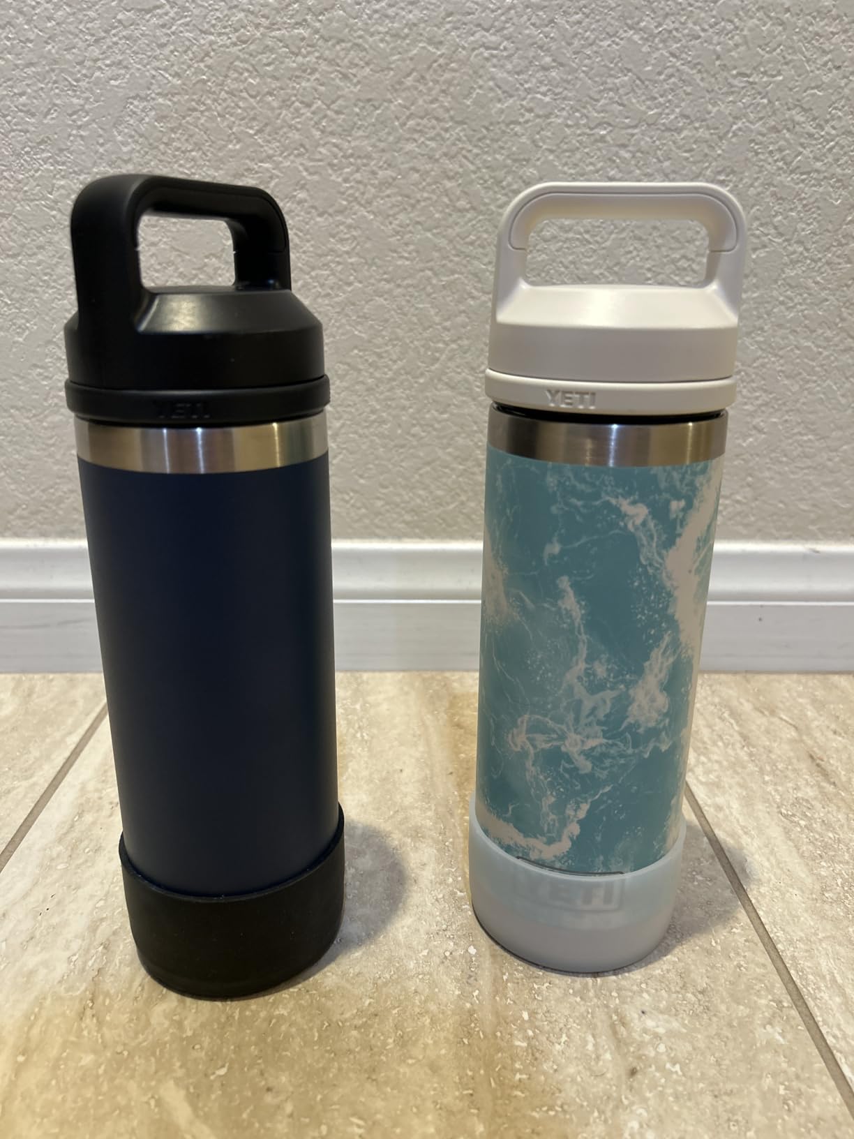 YETI Rambler 18 oz Bottle, Vacuum Insulated, Stainless Steel with Chug Cap, Black customer photo 2