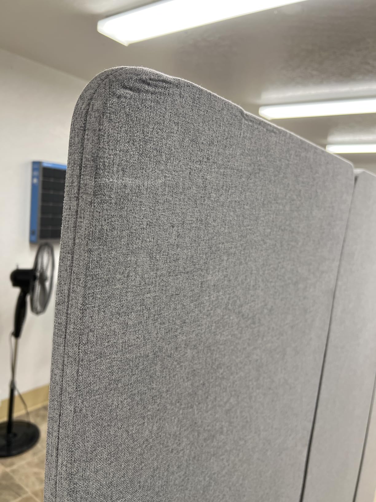 VIVO Freestanding 72 x 66 inch Privacy Panel, Cubicle Divider, Acoustic Wall Partition, x3 24 inch Panels, Gray, PP-3-T072G customer photo 1