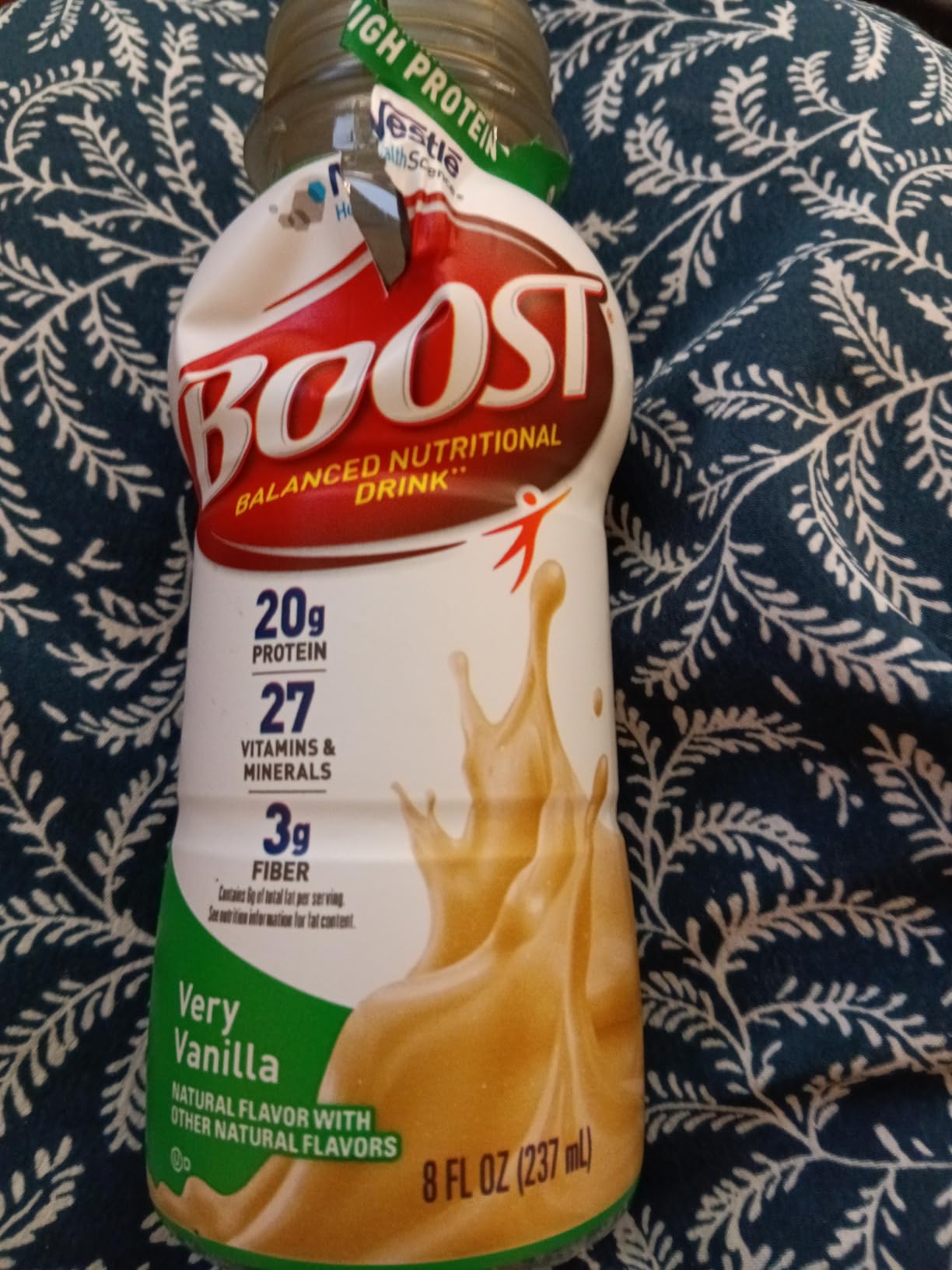 BOOST High Protein with Fiber Balanced Nutritional Shake, Vanilla, 24 pk | Ready to Drink, 20g Protein, 3g of Fiber, 8 FL OZ customer photo 1