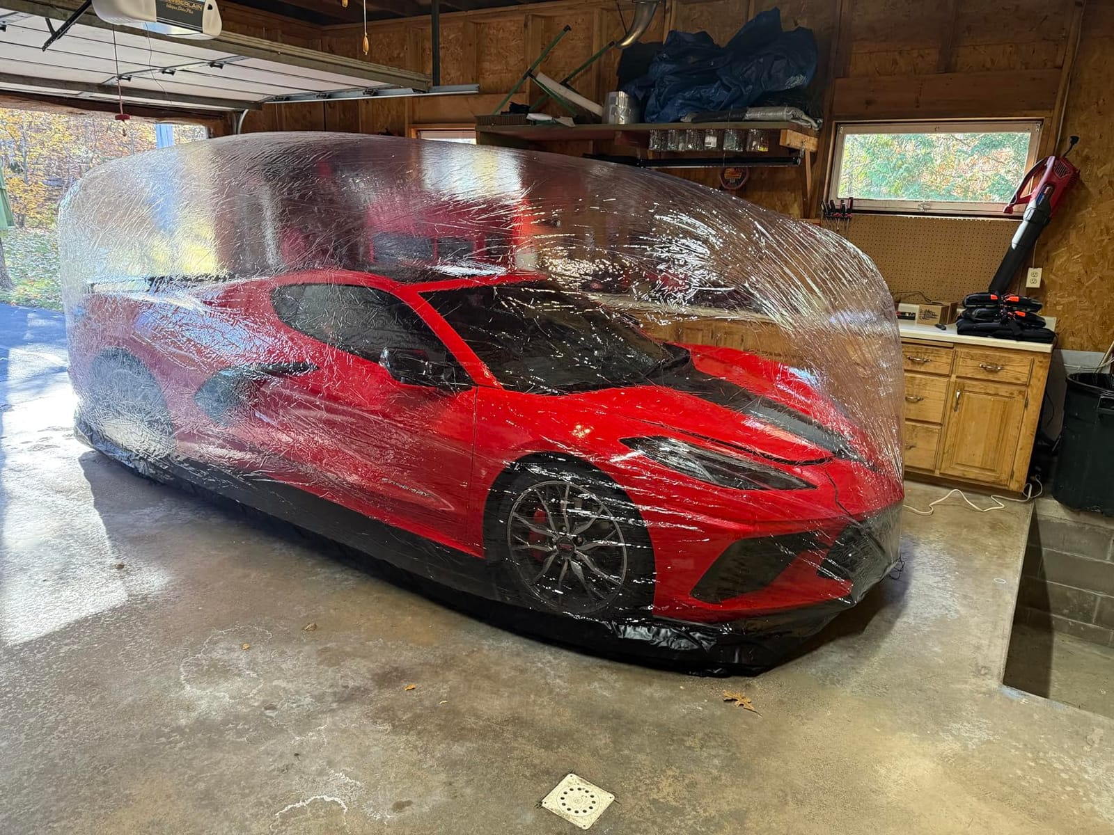 IN THE GARAGE Inflatable Car Shield, Black - Indoor Bubble 16' customer photo 1