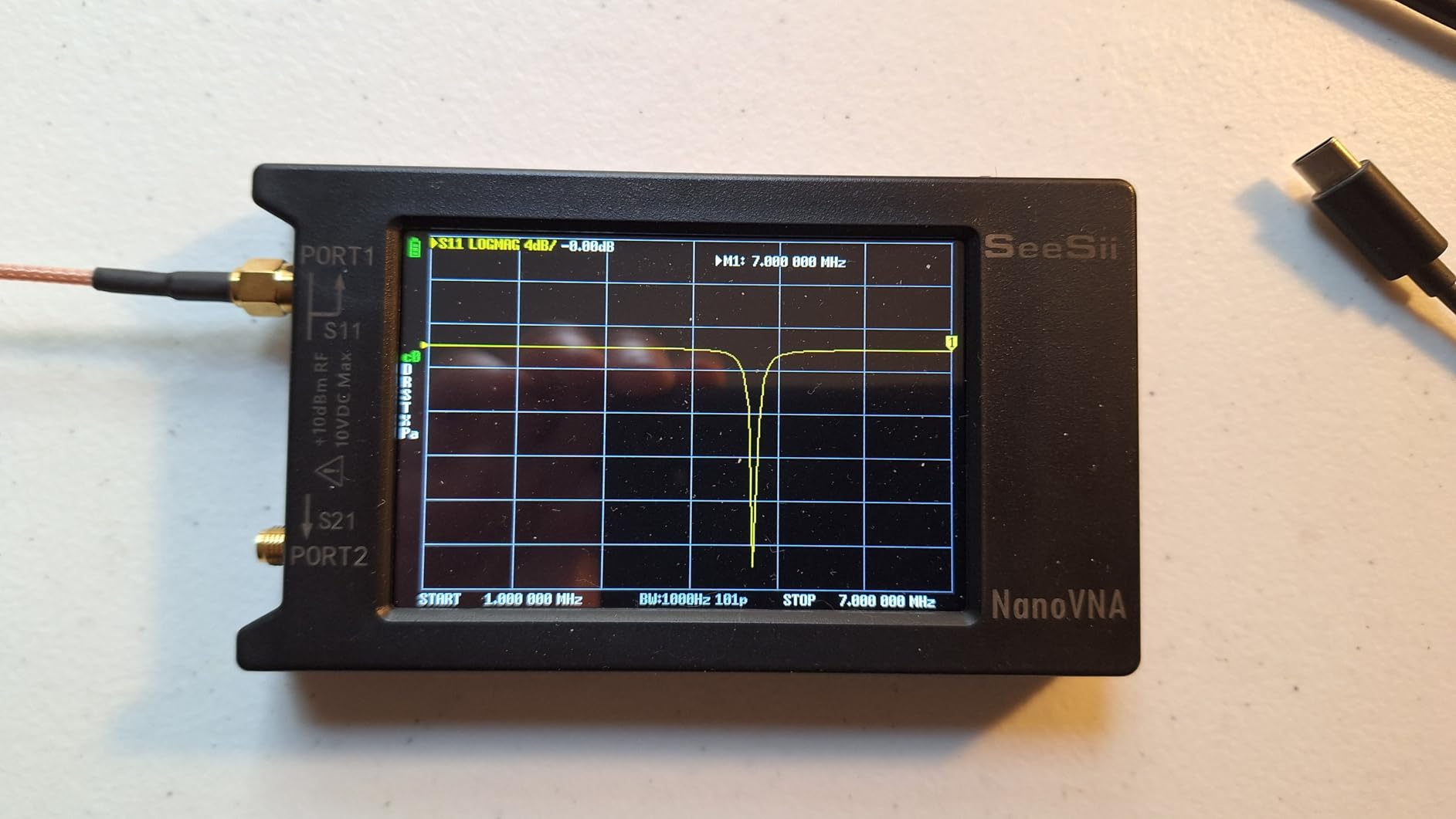 SEESII NanoVNA-H4 Vector Network Analyzer 9KHz-1.5GHz V4.4 customer photo 2
