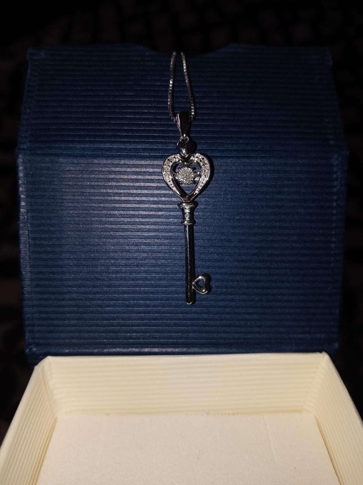 MAX + STONE Dancing Diamond Necklace for Women | Sterling Silver Pendant With 18 Inch Chain | Real Diamond Jewelry customer photo 1