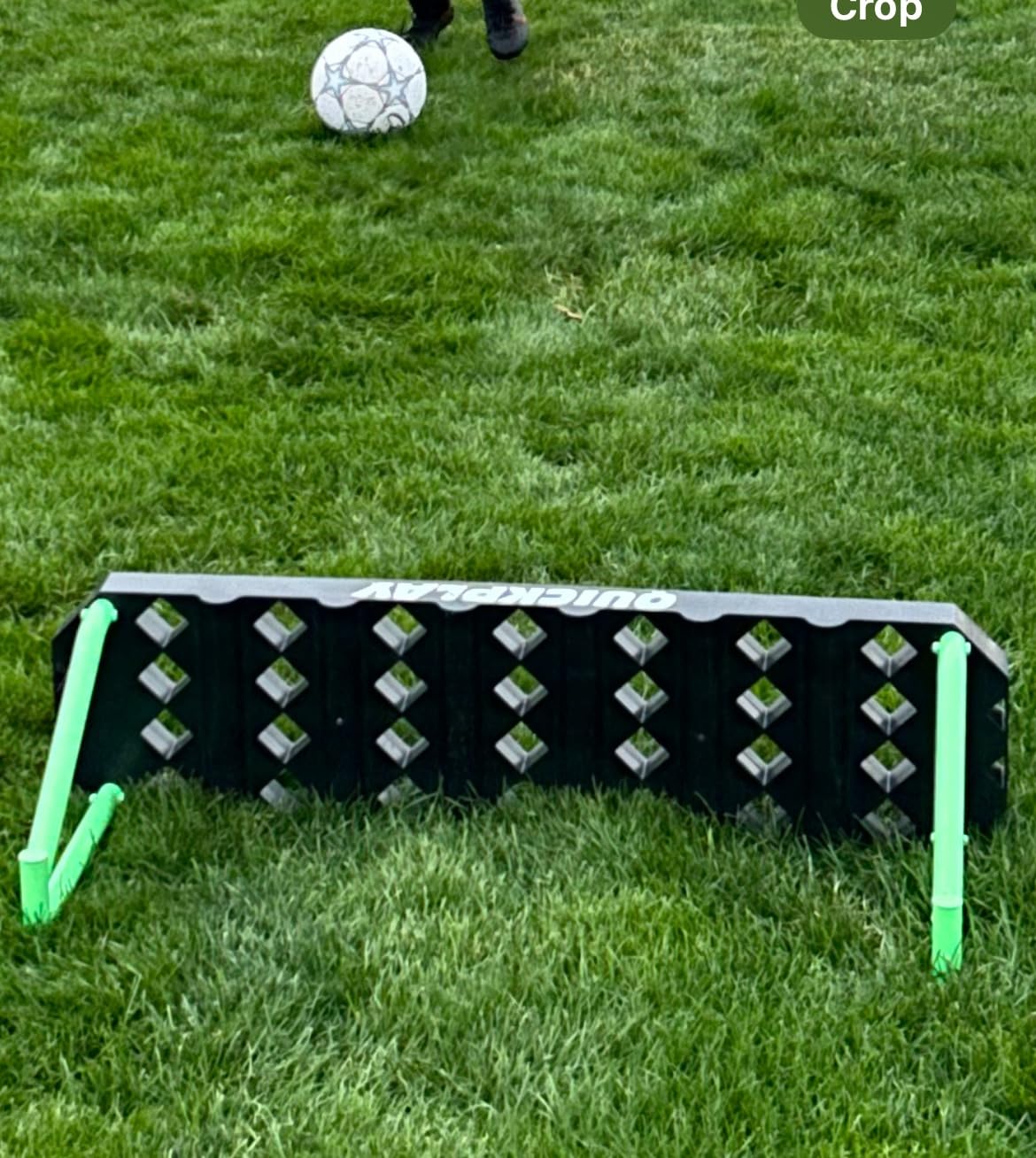 QUICKPLAY Replay Station Soccer Rebounder Board - 4-in-1 Passing Trainer | 4 rebound angles, Dual surface, Adjustable rebound, First touch & control, Backyard, Soccer training equipment, portable customer photo 2