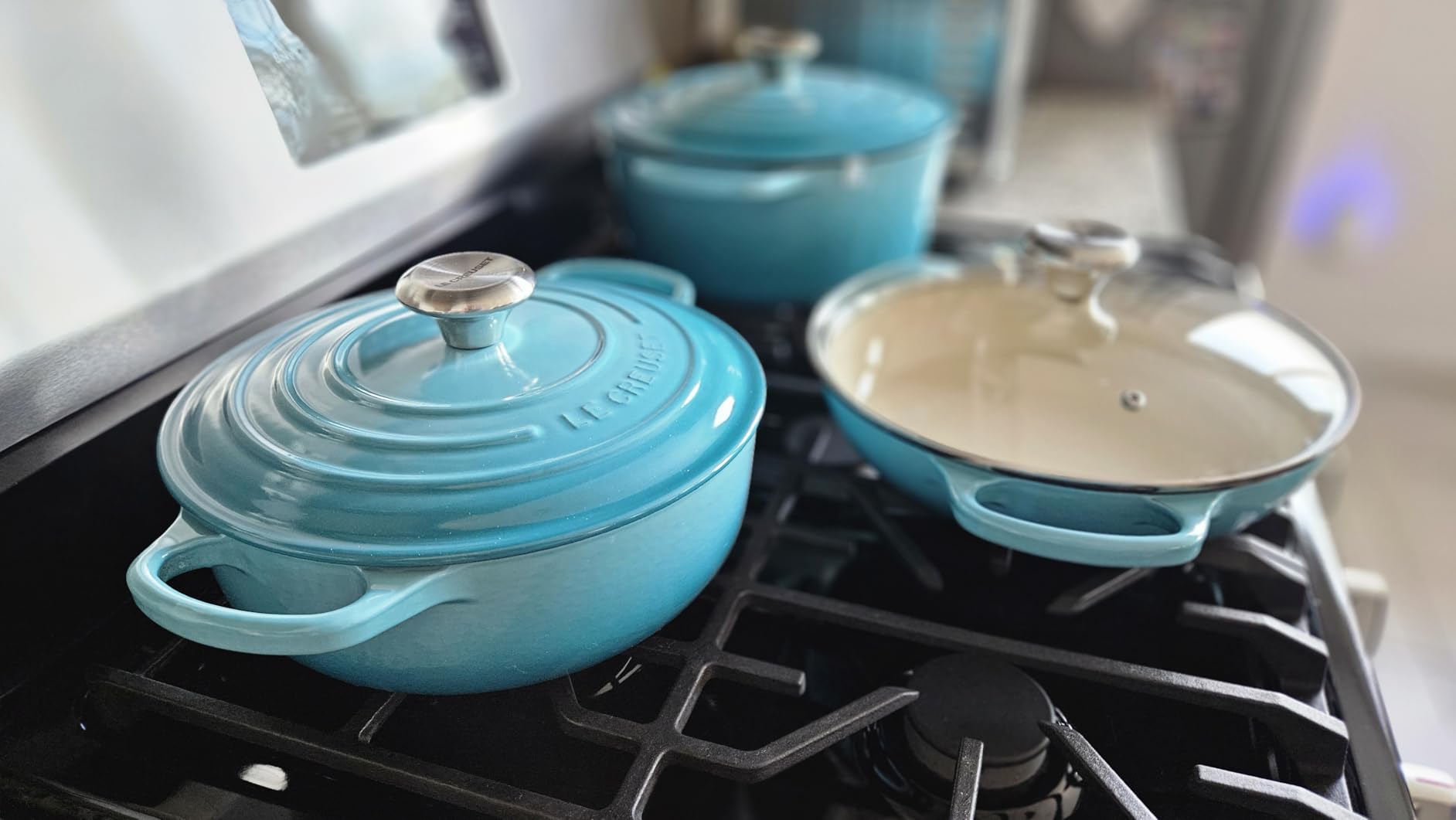 Enameled Cast Iron Signature Sauteuse Oven, 3.5 qt., White customer photo 1