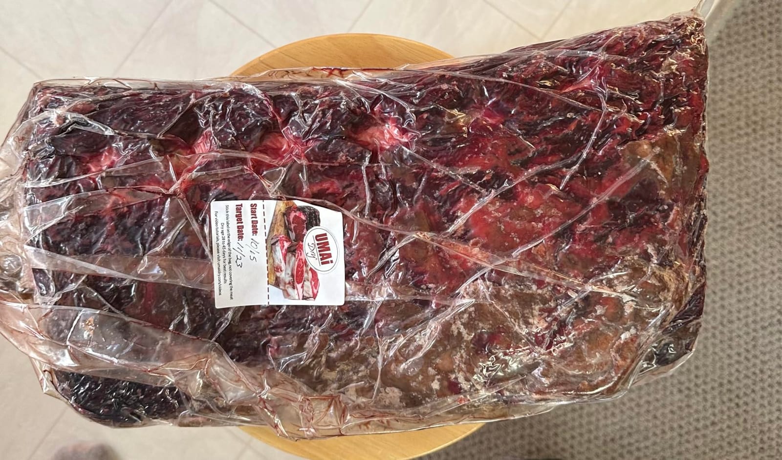 UMAi Dry Aging Bags for Meat, Brisket & Bone-In Beef, 14-20 lbs, Pack of 3 | Home Steak Ager Refrigerator Bags, Create Rich and Tender Dry-aged Beef at Home in 28-45 days, No Vacuum Sealer Needed customer photo 1
