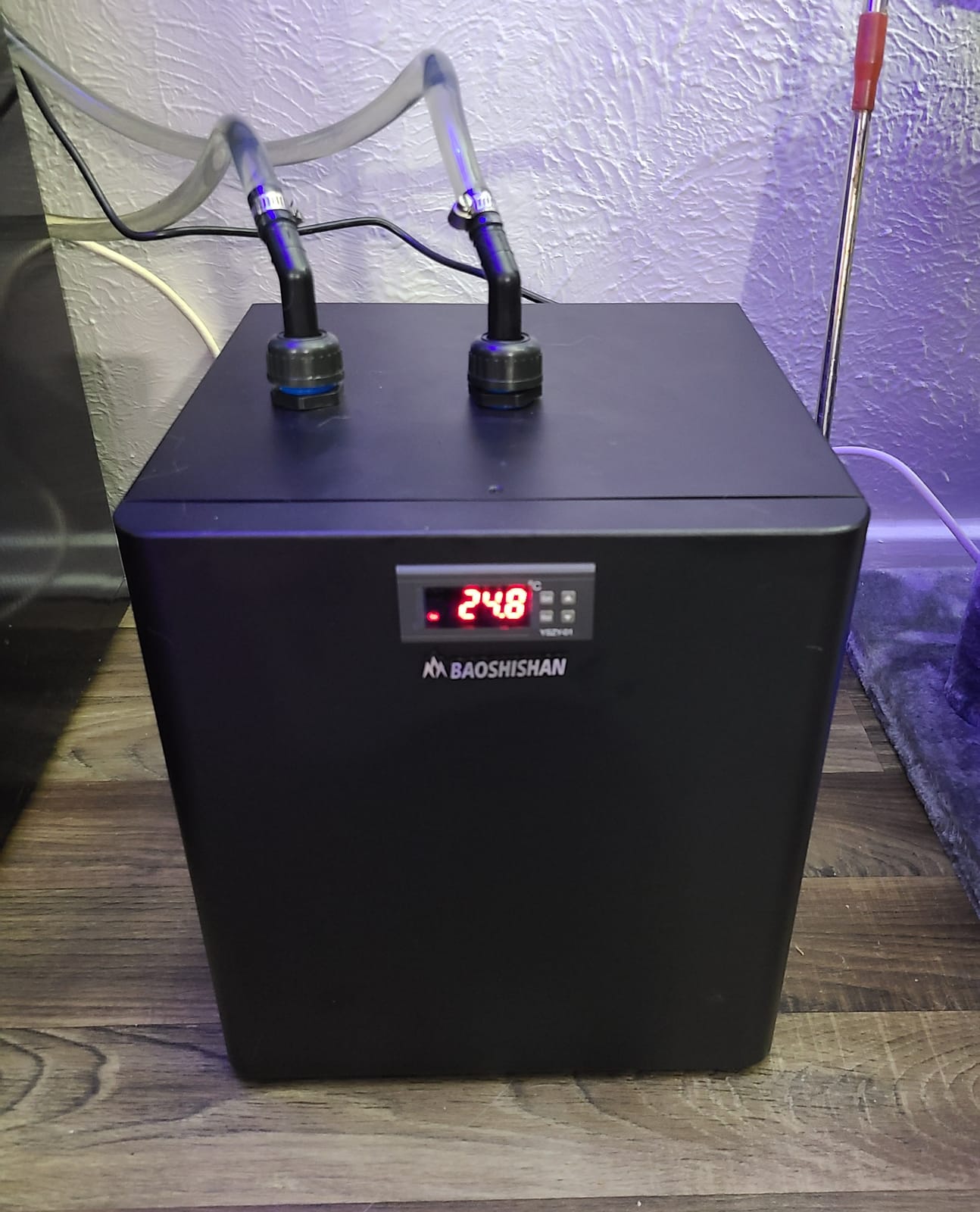BAOSHISHAN 1/3 HP Aquarium Chiller 79 Gallons 300L Water Cooling System Set | Quiet Compressor Refrigeration for Indoor Hydroponics, Axolotls and Coral Reef Tanks, Precise Water Climate Control Solutions customer photo 1
