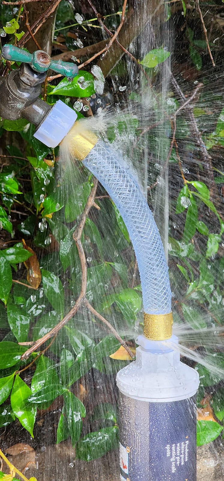 WaterSentinel SF-20W Spotless Car Wash Inline Deionized Water Garden Hose Water Filter & Extension Adapter for RV, Boat, Marine, Motorcycle, Home, Windows, Spot Free Wash, Solar Panels customer photo 2