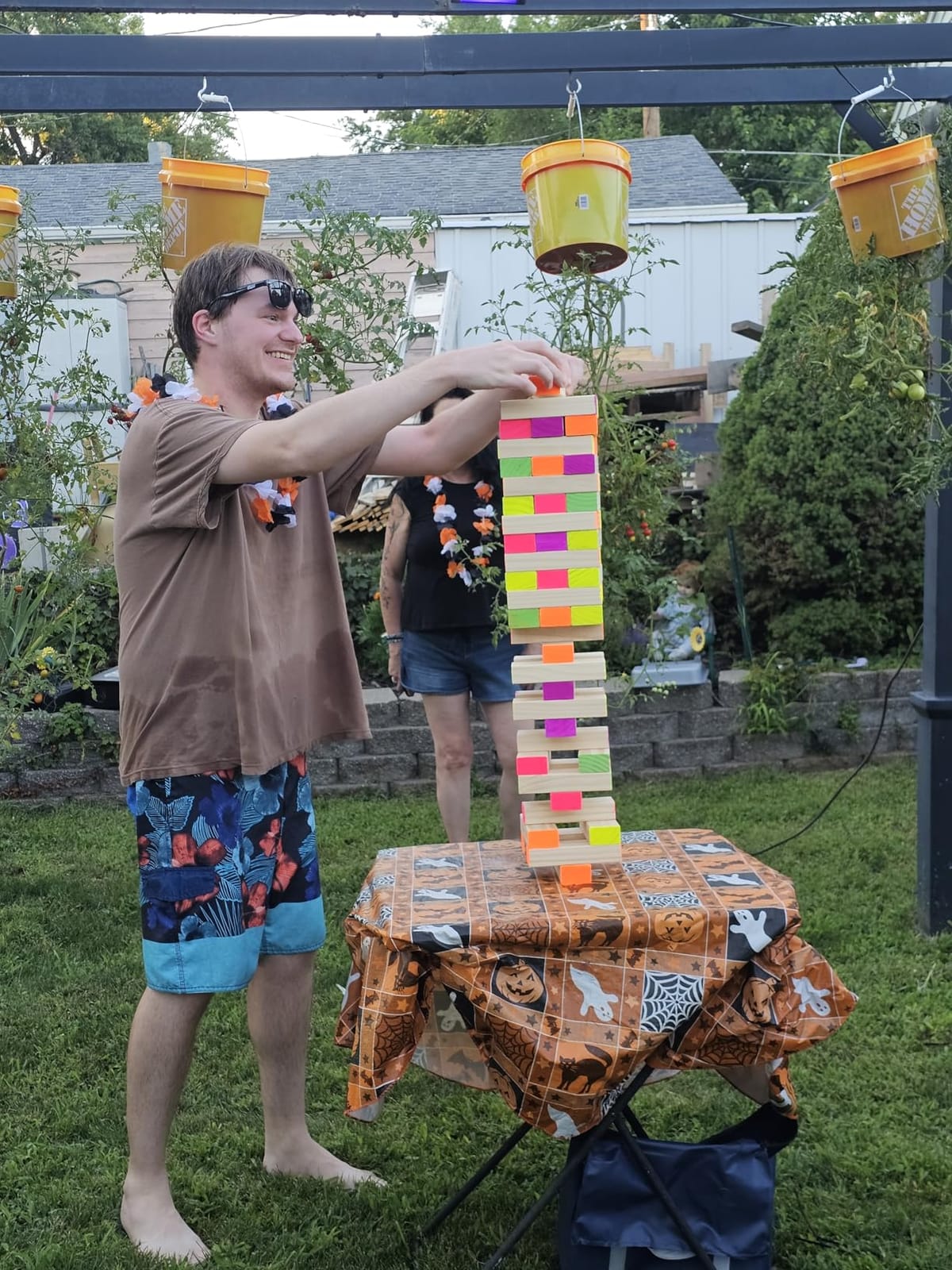 Megwoz Giant Tumble Tower Games for Kids and Adults 57 Blocks Stacking to Over 4.2FT customer photo 2