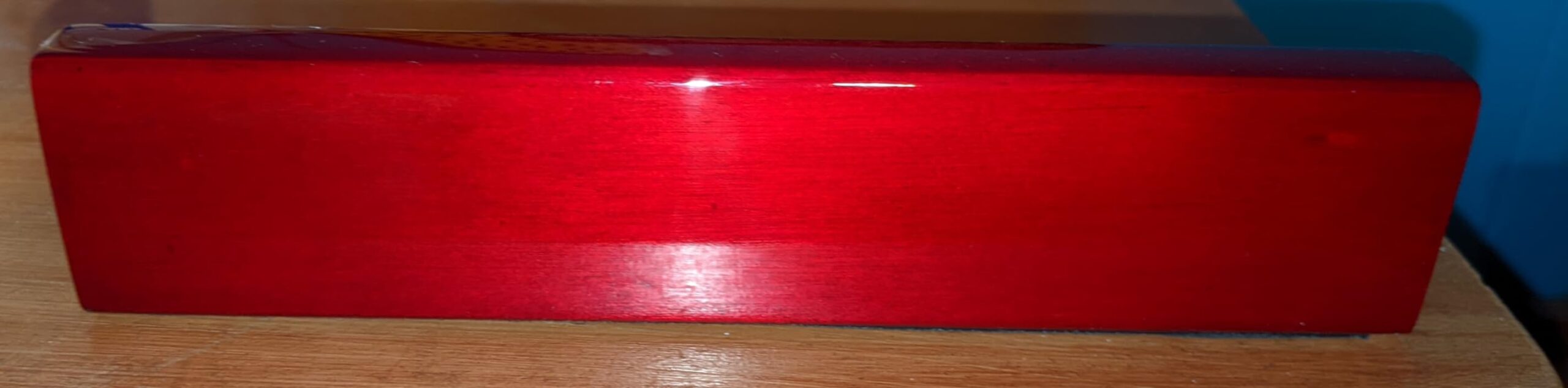 Personalized Office Name Plate for Desk - Engraved Business Desk Name Plate in Rosewood - Includes Engraving customer photo 1