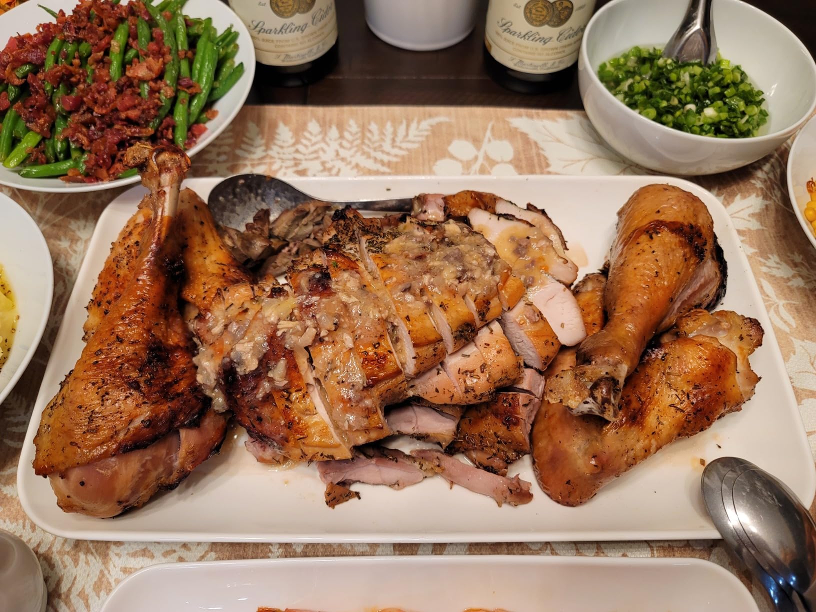 DELLING Large Serving Platter Set of 3, 16/14/12 Inch Porcelain Serving Trays for Party - White Ceramic Rectangular Platters for Entertaining, Appetizer Fruit Tray for Gethering Shower Dinner customer photo 1