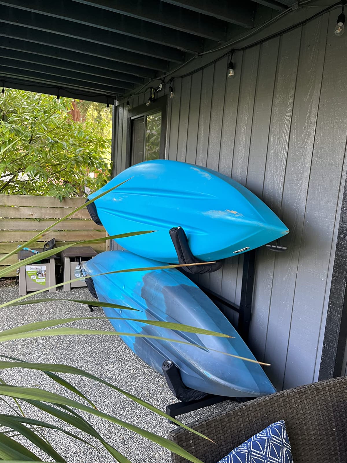 RaxGo Freestanding Kayak Storage Rack, Heavy Duty Storage Kayaks, SUP, Canoe & Paddleboard for Indoor, Outdoor, Garage, Shed, or Dock, Adjustable Height customer photo 2