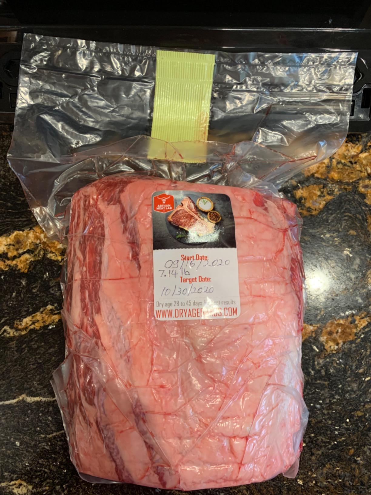 Dry Age Bags for Meat, Ribeye, Beef Steak, Sirloin, Brisket, BBQ - Aging at Home Made Easy - 3 Pack 2-18lb 12x24in - Artisan Meat Lab customer photo 1