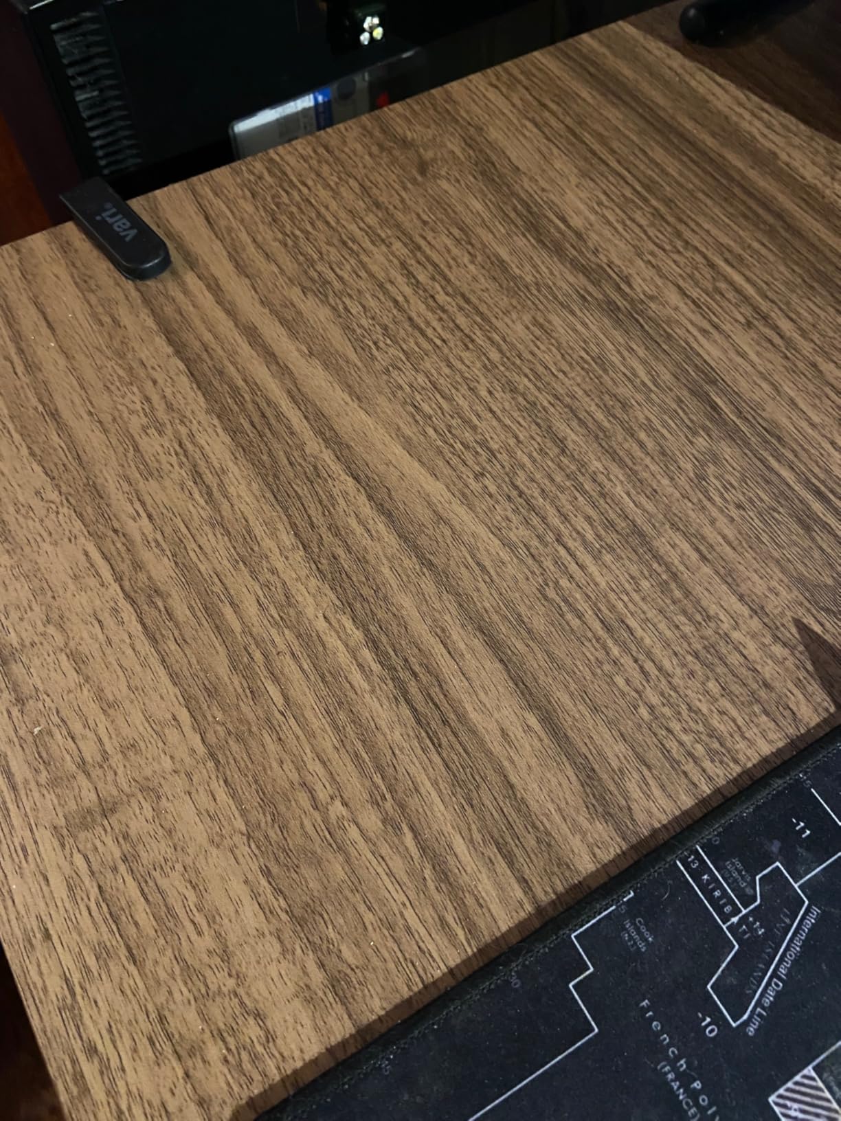Vari Classic Electric Standing Desk - 60x30 - Reclaimed Wood/Slate customer photo 2
