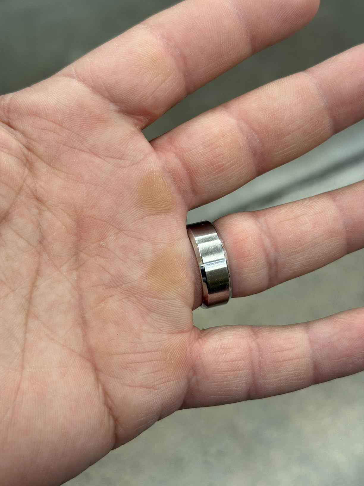 Jstyle Stainless Steel Rings for Men Wedding Ring Cool Simple Band 8MM Width 3 Pcs A Set customer photo 1