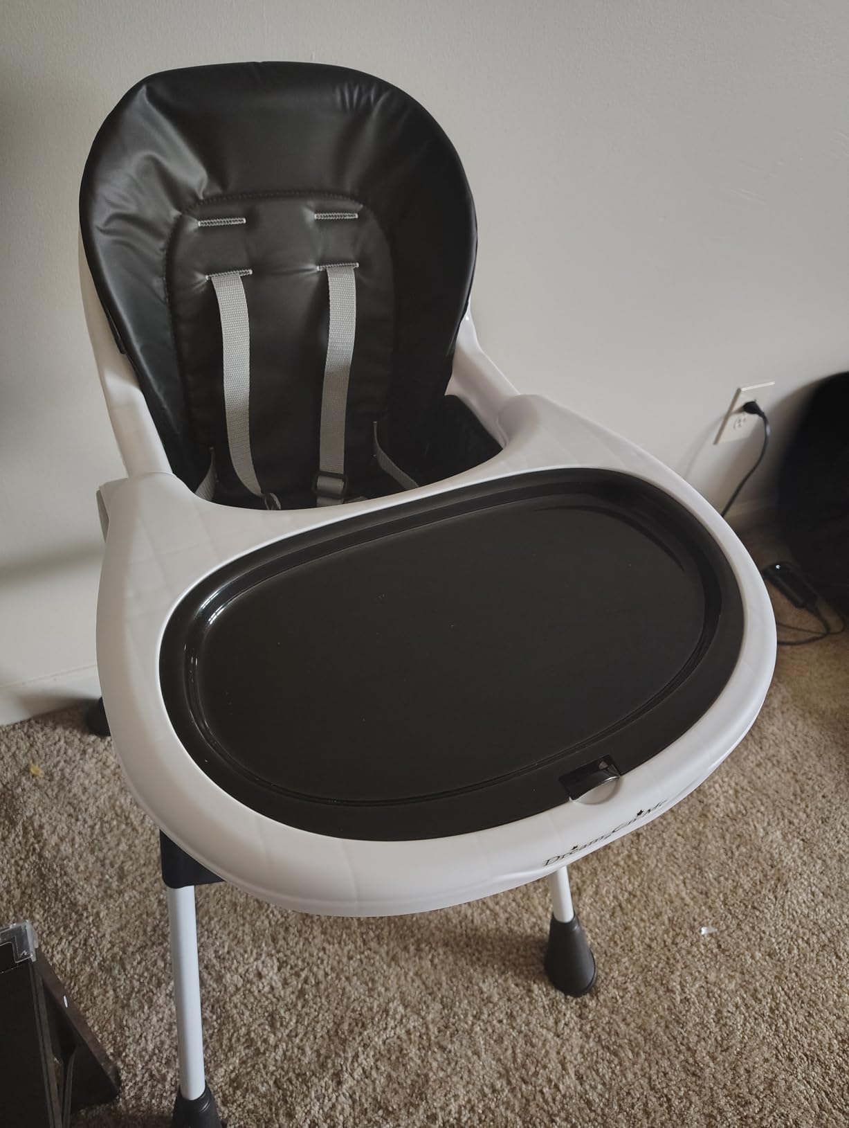 Dream On Me TableTalk 2-in-1 Convertible High Chair, 5-Point Harness, Gray customer photo 1