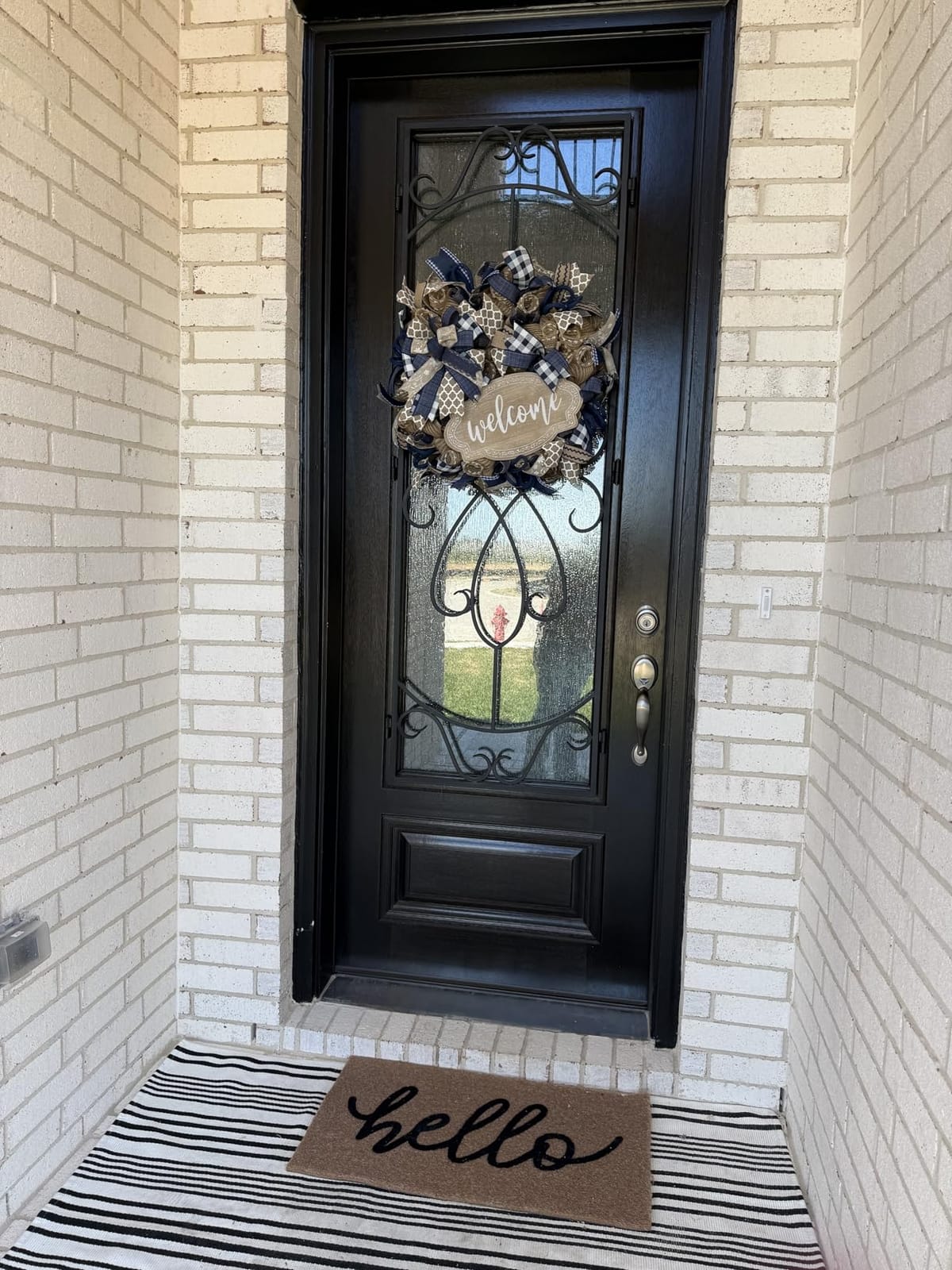 Barnyard Designs Front Door Welcome Mat (Home Sweet Home, 30x17) | Printed Polyester Outdoor Rug with Non-Slip Backing; Farmhouse Doormat for Patio, Garage, or Entrance; Fits Outside Entryway customer photo 1