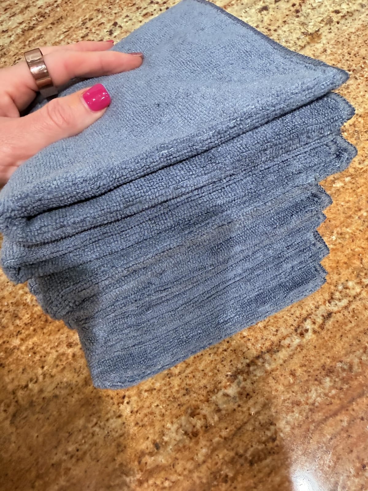USANOOKS Microfiber Cleaning Cloth Grey - 12 Pcs (12.5