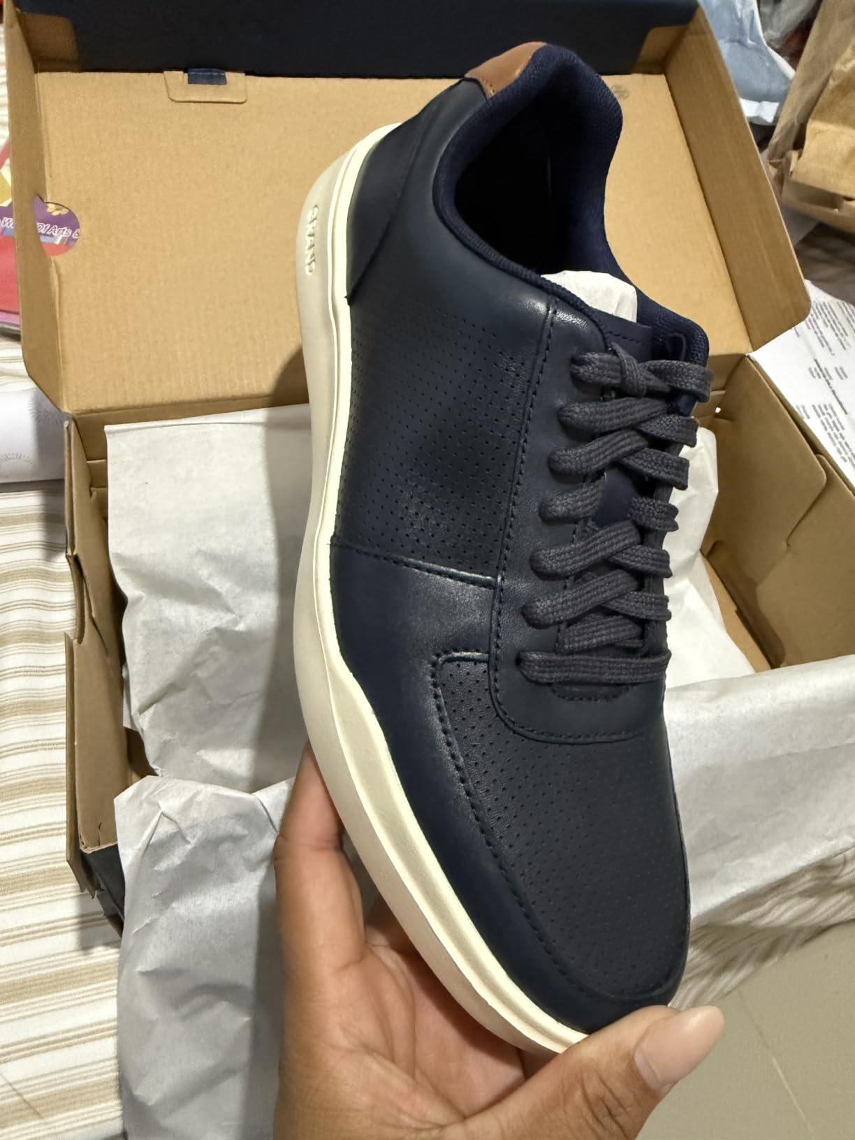 Cole Haan Men's Grand Crosscourt Perforated Sneaker customer photo 2