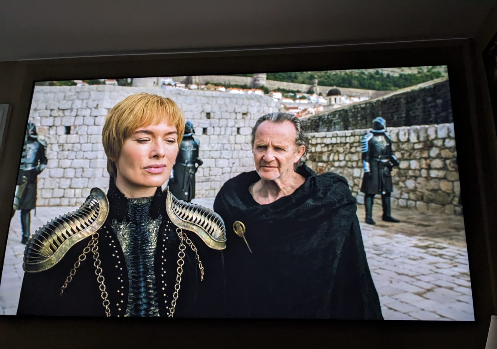 Akia Screens CLR ALR Projector Screen 103 inch 16:9 4K UST Ultra Short Throw Projection, Brighter Image, Ceiling Ambient Light Rejecting, Edge Free Fixed Frame Movie Screen Indoor AK-NB103H-CLR3 customer photo 2