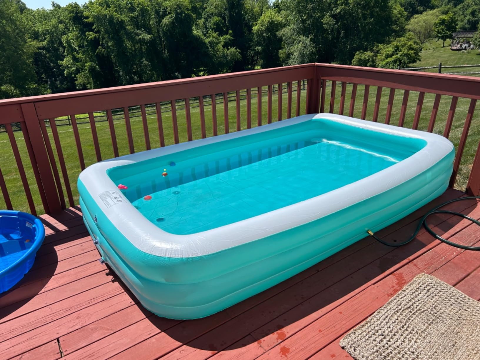 Toysical Inflatable Pool for Kids and Adults with Pump - 118 x 72 x 22 - More Durable Than Other Blow up Pools for Adults - Includes Patches customer photo 2