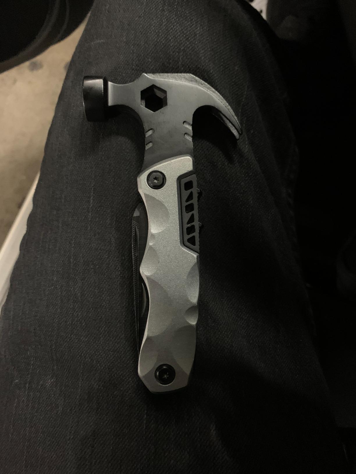 Stocking Stuffers for Men Gifts,Multi Tool Hammer Multitool for Camping | White Elephant Gifts Camping Accessories, Christmas Cool Gifts Ideas for 13-in-1 Tools, Survival Gadgets for Dad Husband customer photo 1
