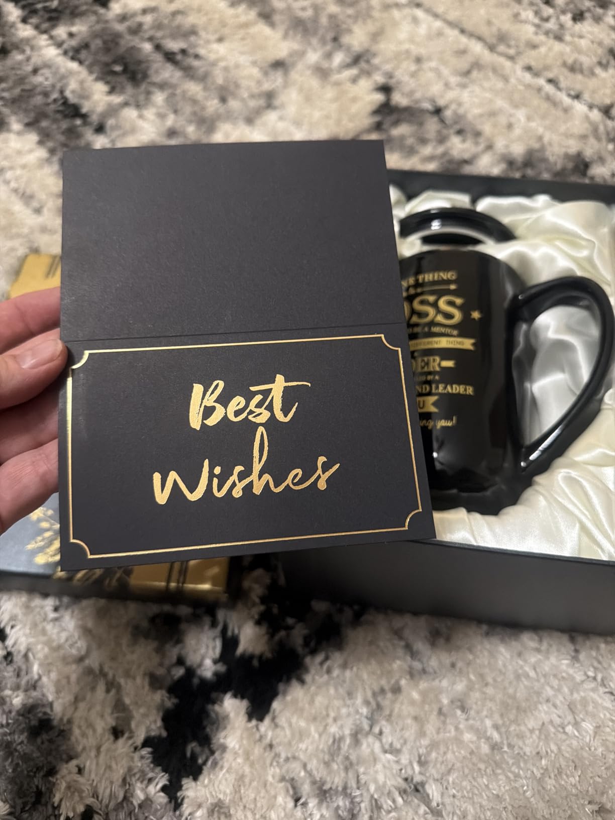 Boss Gifts - Best Bosses Day Gifts for Men Women Office Appreciation Gift | Christmas Birthday Gift for Boss Lady, Manager, Leader Female Male, Large 18 Oz Metal Glaze Ceramic Mug with Nice Gift Box customer photo 2