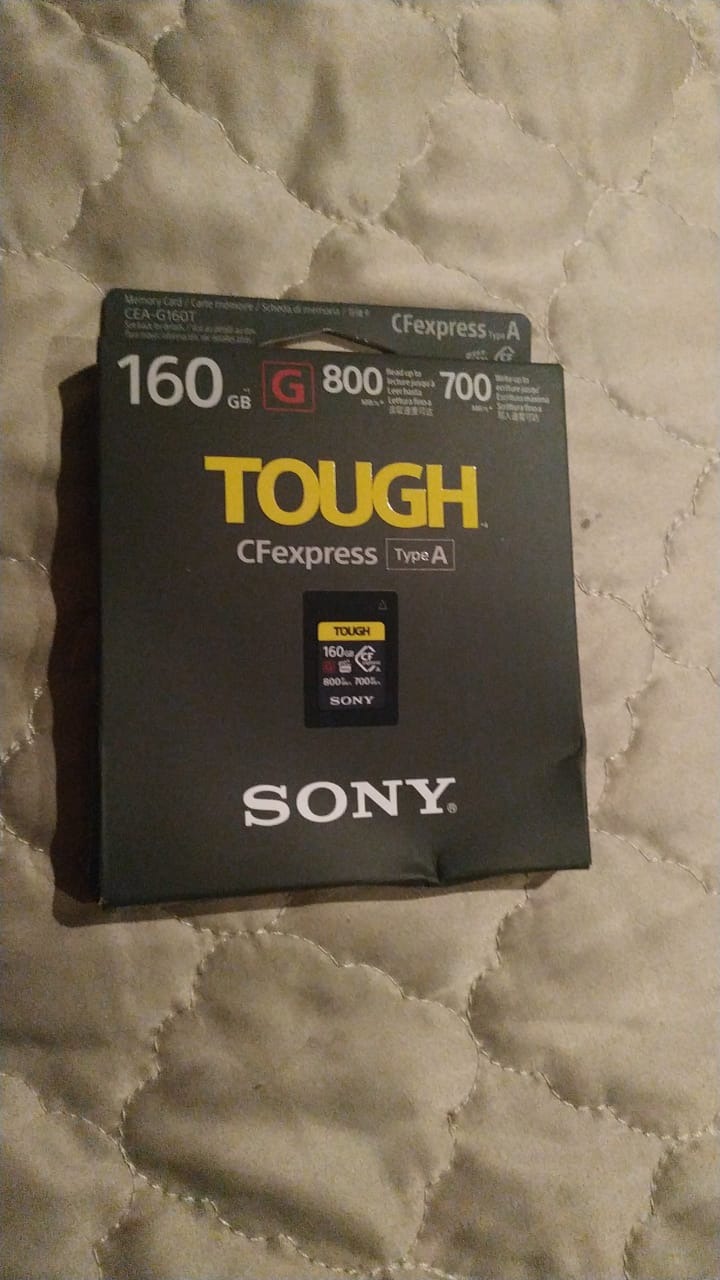 Sony Cea G160t 160GB Cfexpress Type a Tough Memory Card 800 and 700MB and S | Up to 800MB per S Read and 700MB per S Write, IP57 Dust and Water Protection, Pcie 3.0 Interface customer photo 1
