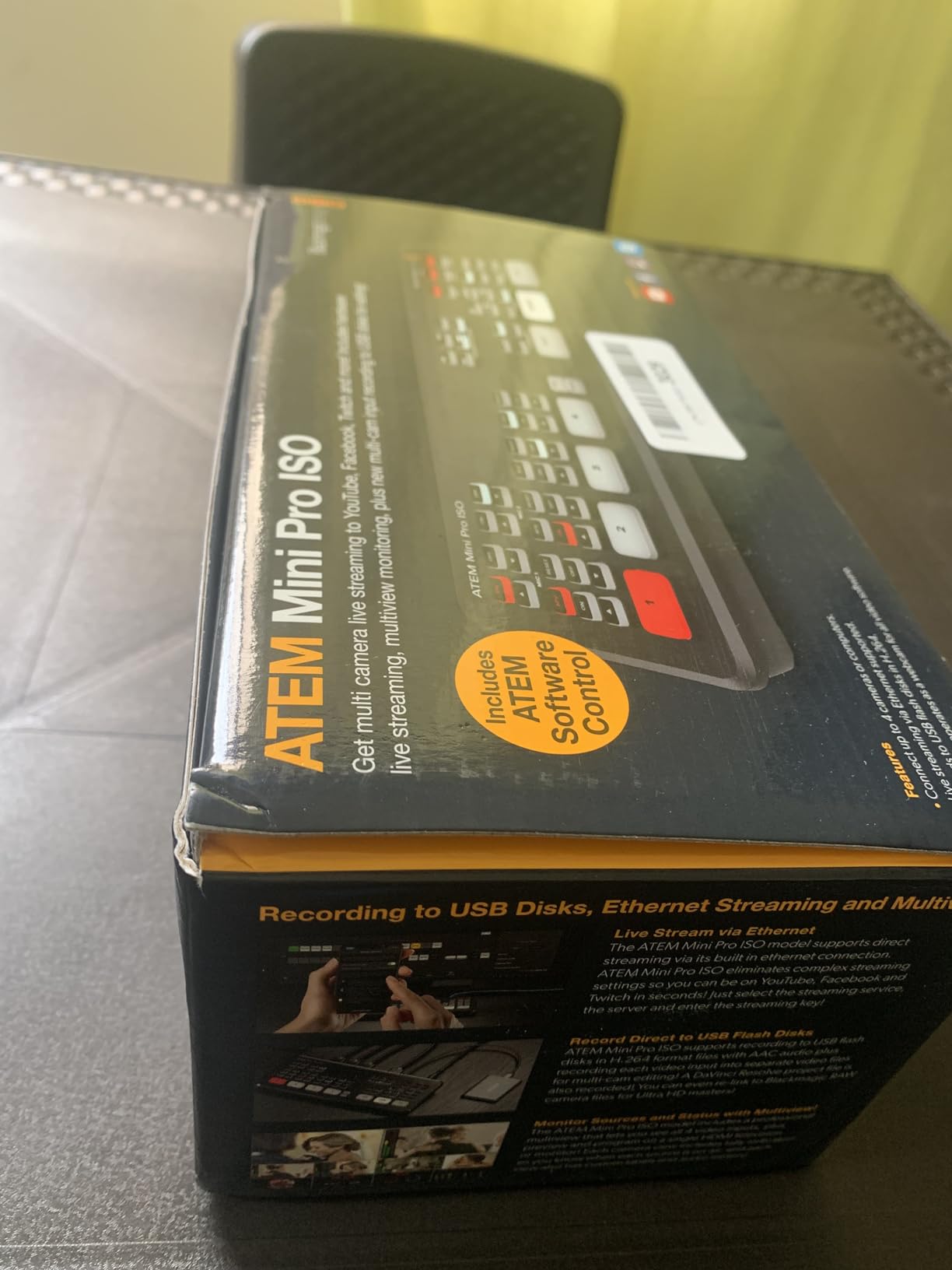 Blackmagic Design ATEM Mini Pro ISO HDMI Switcher | 4-input HDMI live production switcher recording all inputs as ISO files plus stream (SWATEMMINIBPRISO) customer photo 2