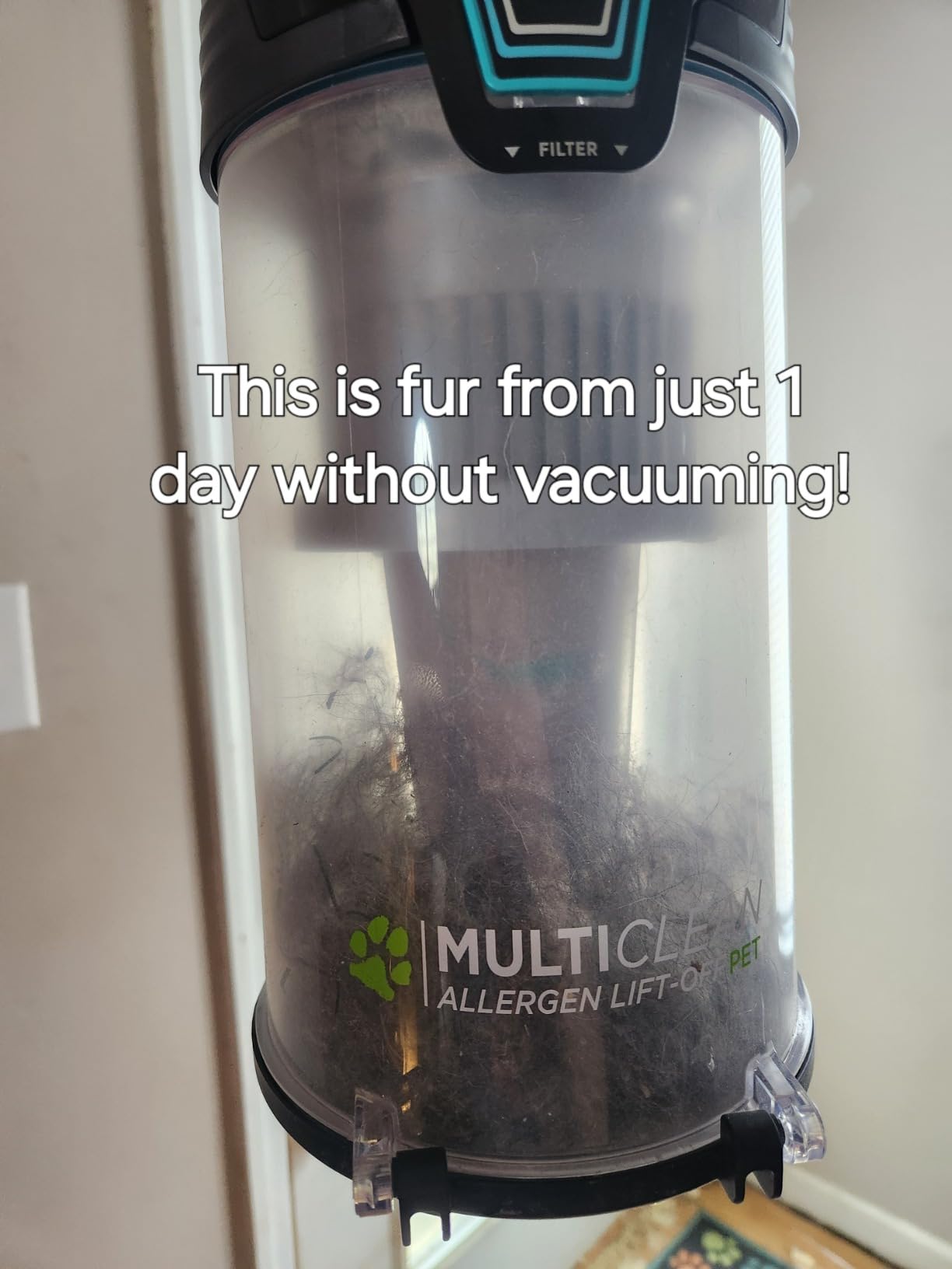 Bissell MultiClean Allergen Lift-Off Pet Vacuum, HEPA, Tangle-Free, 2998 | Detachable canister for stairs & upholstery; HEPA sealed system traps allergens; lift-off design customer photo 1